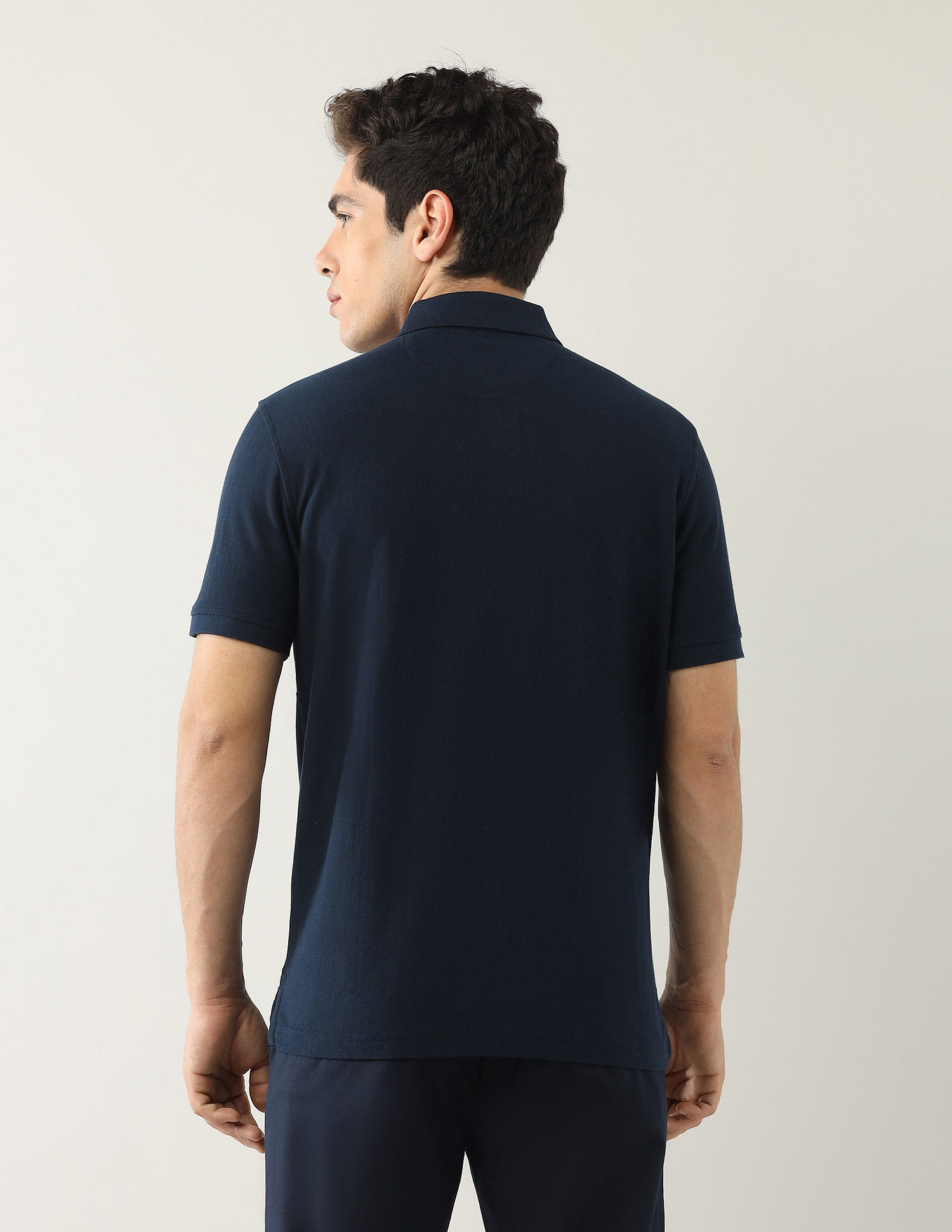 Arrow Sport Vertical Striped Regular Fit Polo Shirt