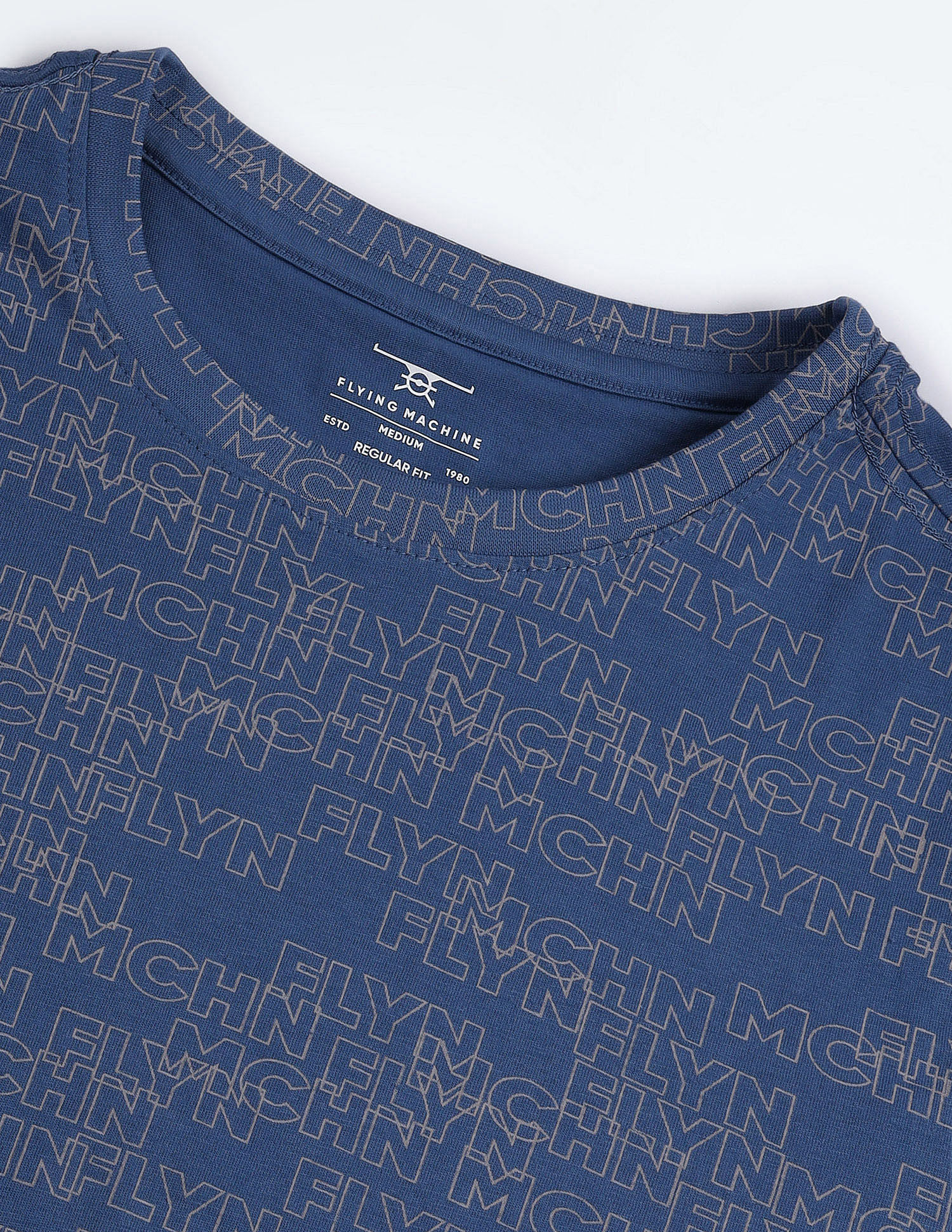 Flying Machine Brand Print Cotton T-Shirt