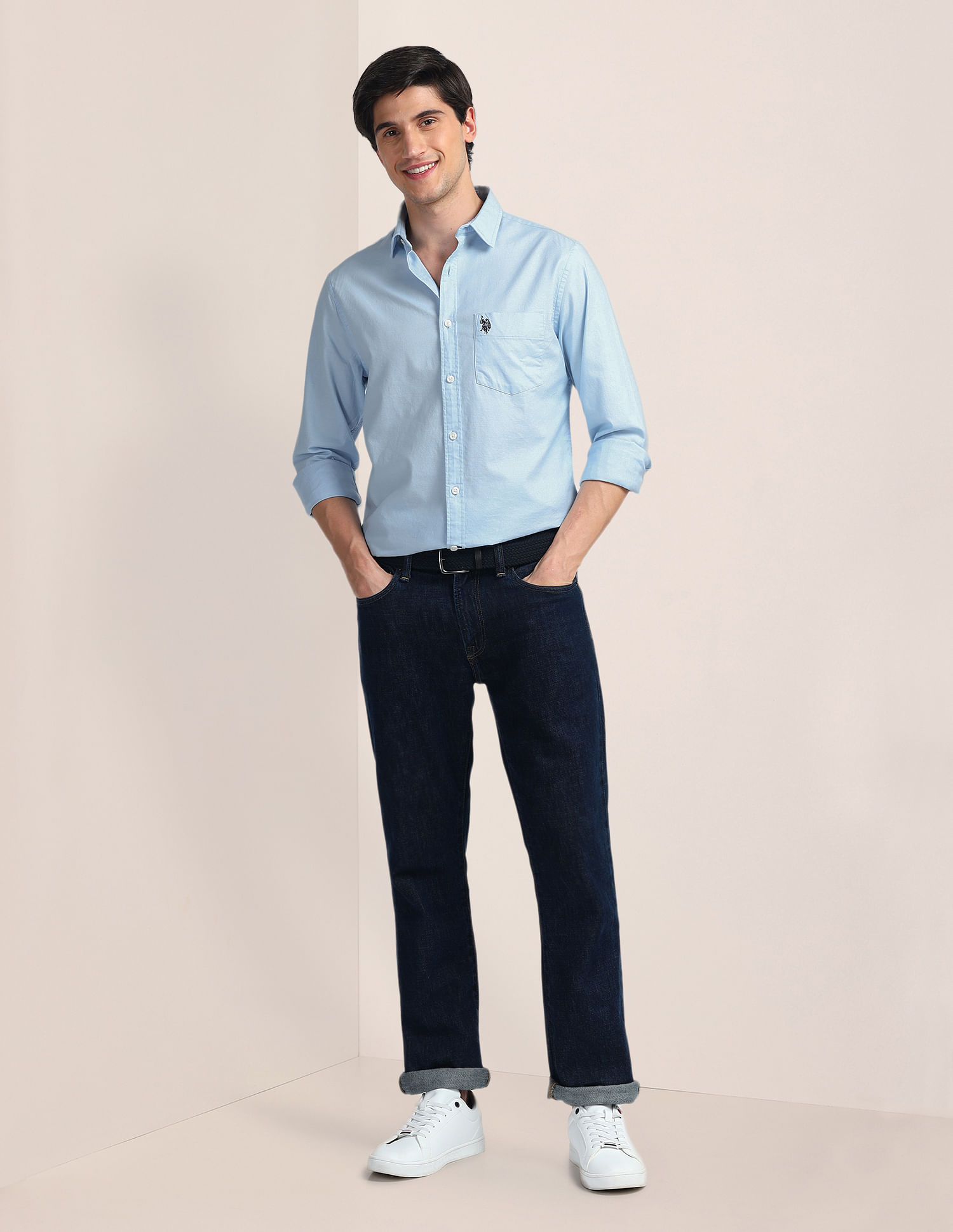 U.S. Polo Assn. Solid Dobby Shirt