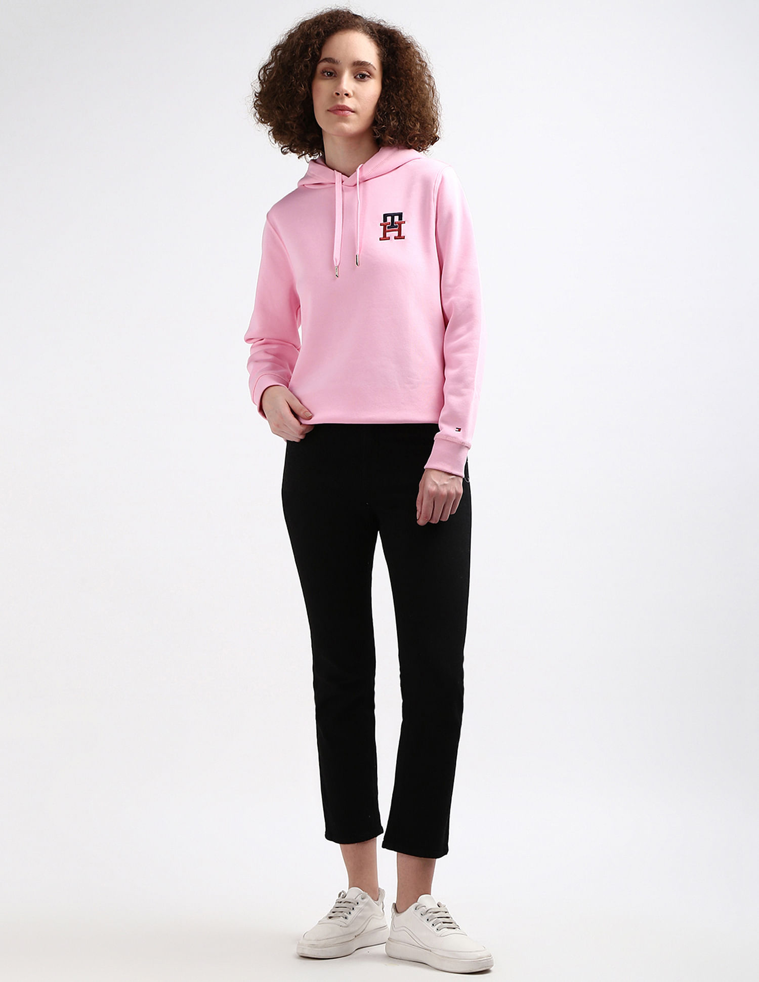 Tommy Hilfiger Embroidered Monogram Hooded Sweatshirt