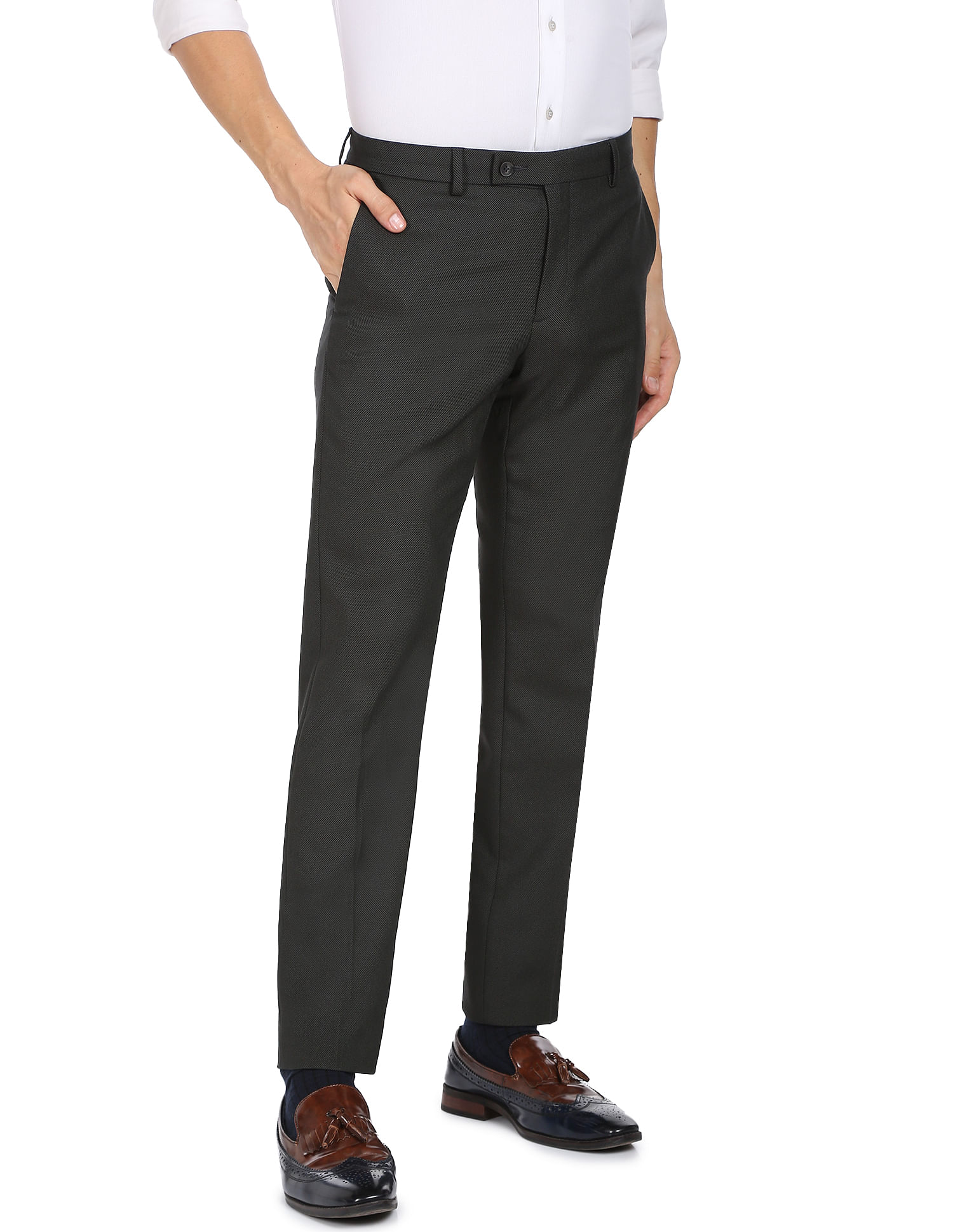 MFP03 Men's Formal Dress Pant for Men Dark Grey – The Cut Price