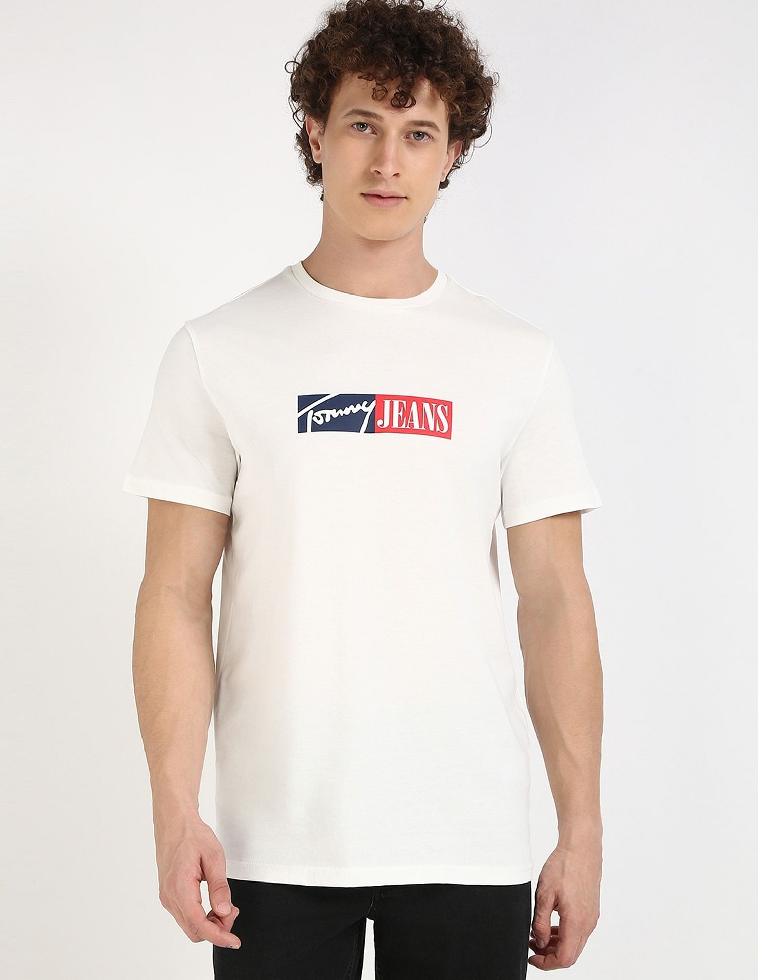 Tommy Hilfiger Logo Slim-Fit Cotton T-Shirt