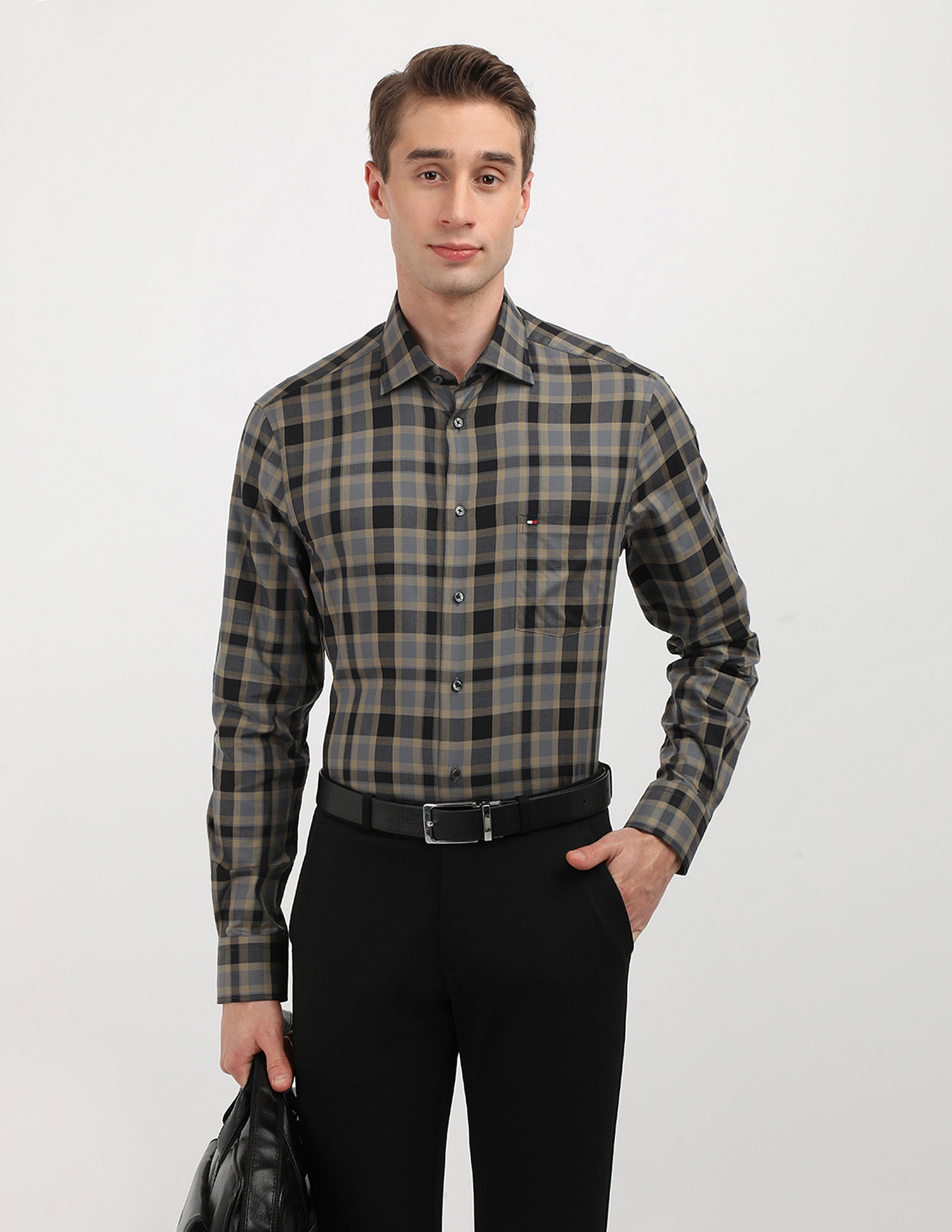 Tommy Hilfiger Plaid Checked Regular Fit Shirt