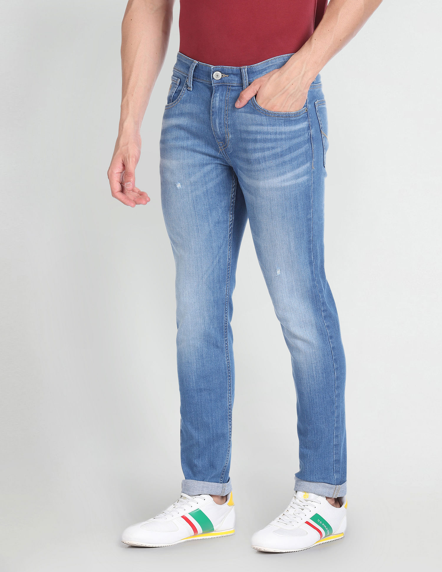 U.S. Polo Assn. Denim Co. Brandon Slim Tapered Fit Blue Jeans