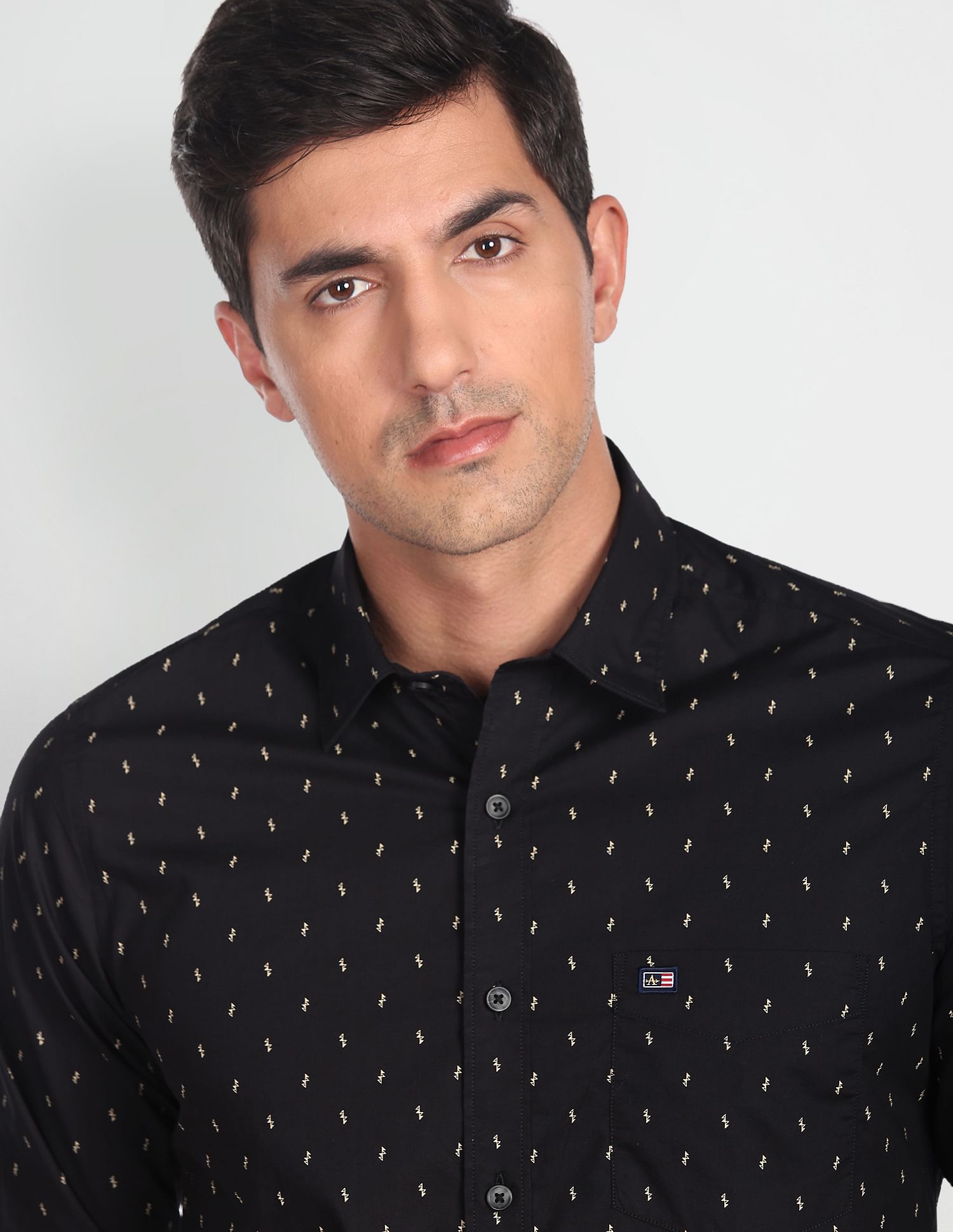 Arrow Sports Abstract Print Slim Fit Casual Shirt