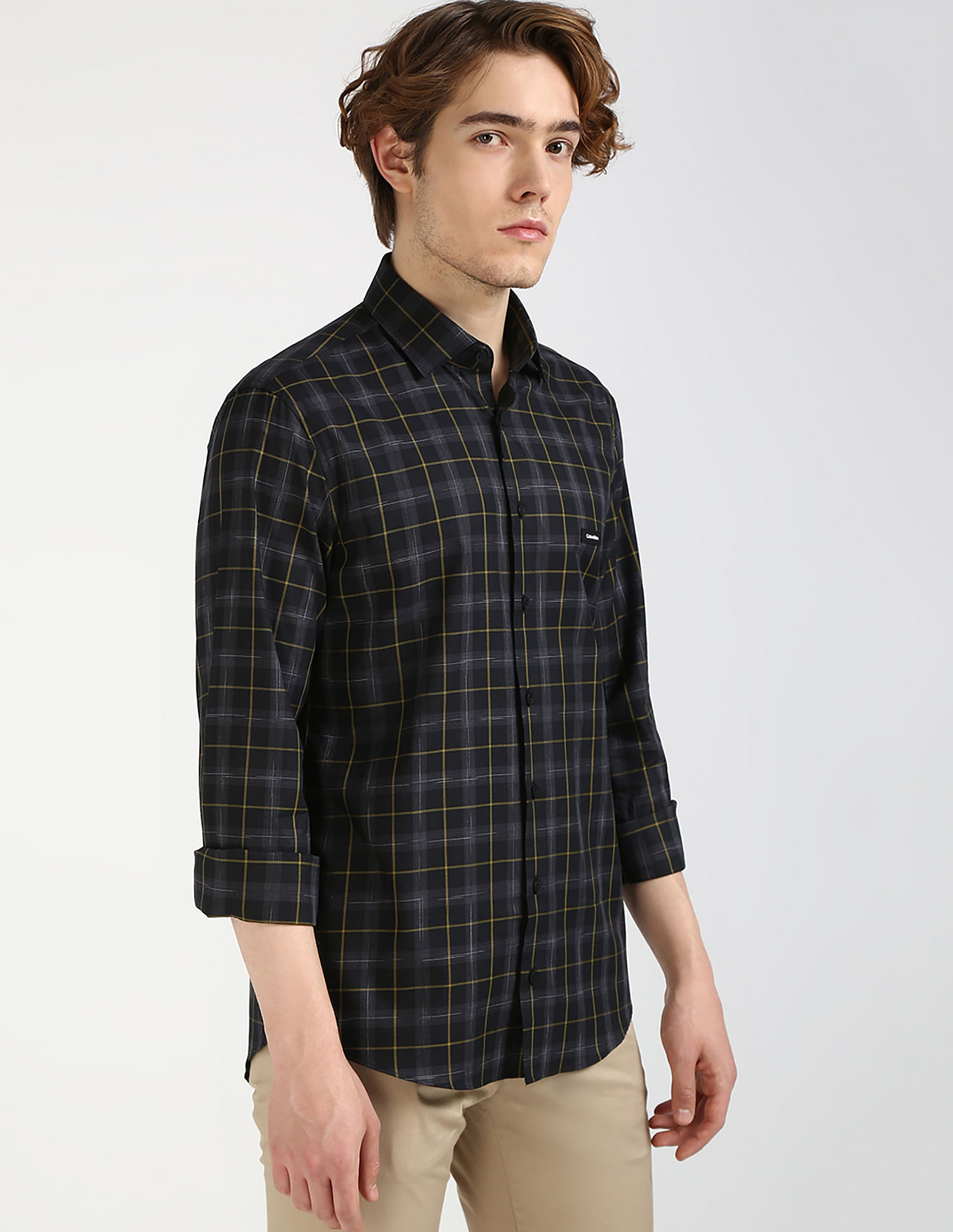 Calvin Klein Jeans Space Dyed Check Shirt