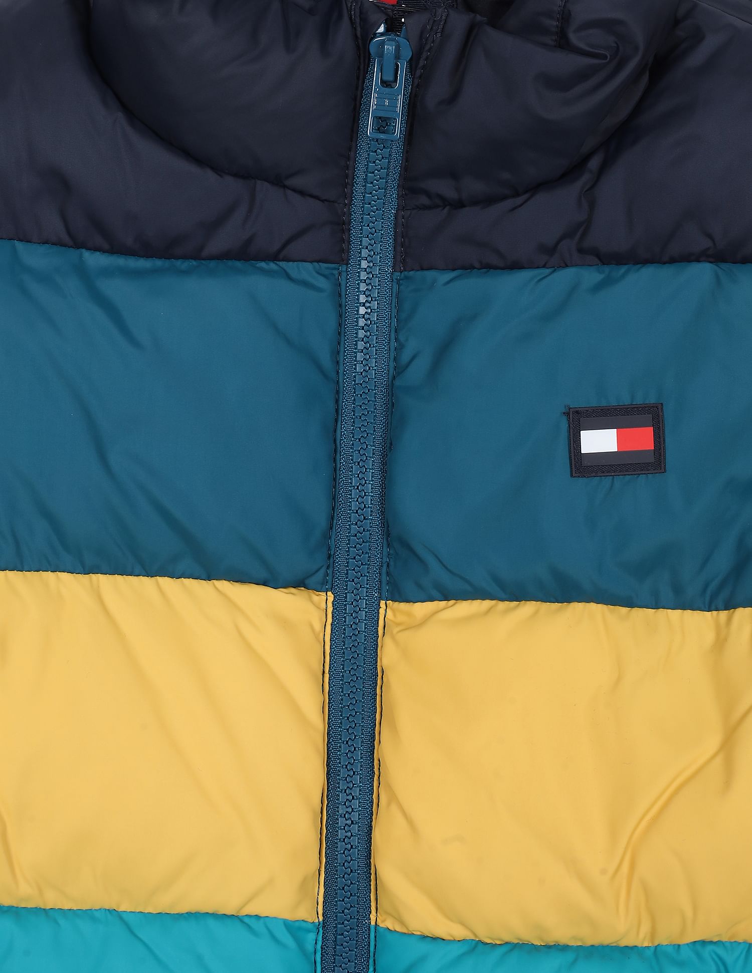 Yellow and blue on sale tommy hilfiger windbreaker