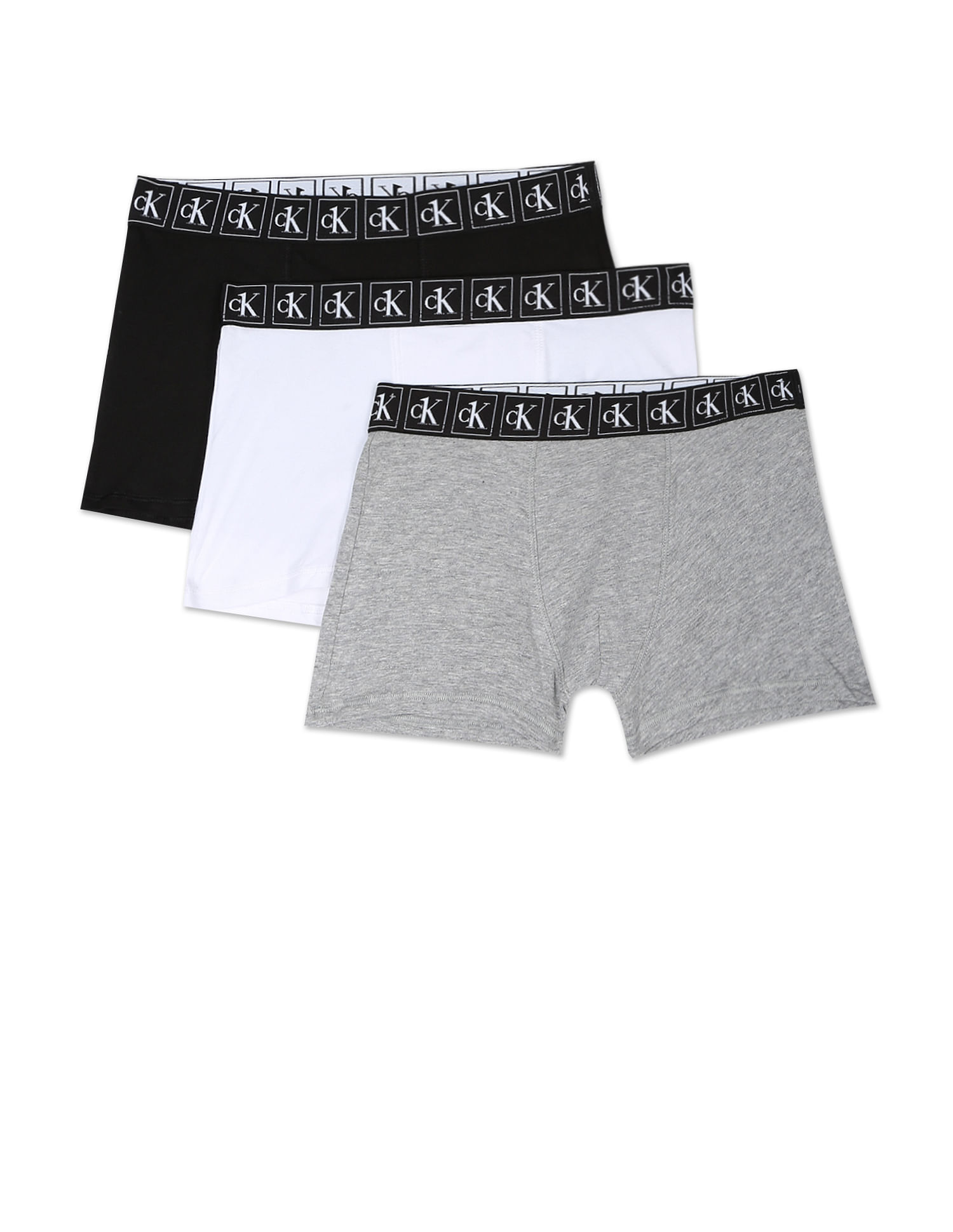 Buy Calvin Klein Underwear Mid Rise Branded Waistband Trunks