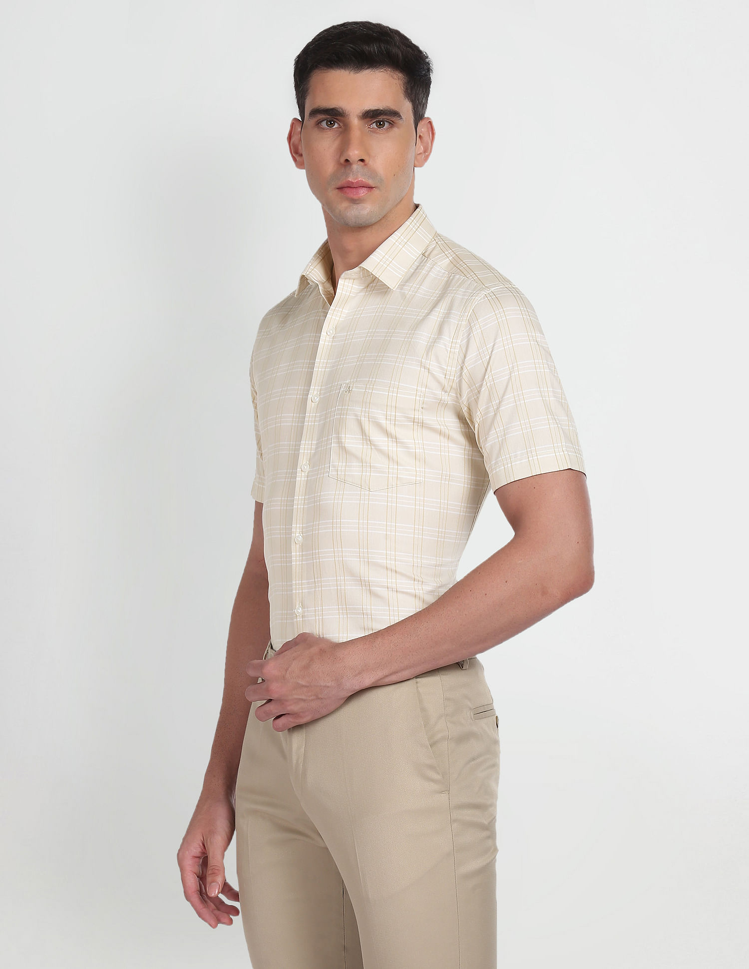 Arrow Tartan Check Cotton Formal Shirt