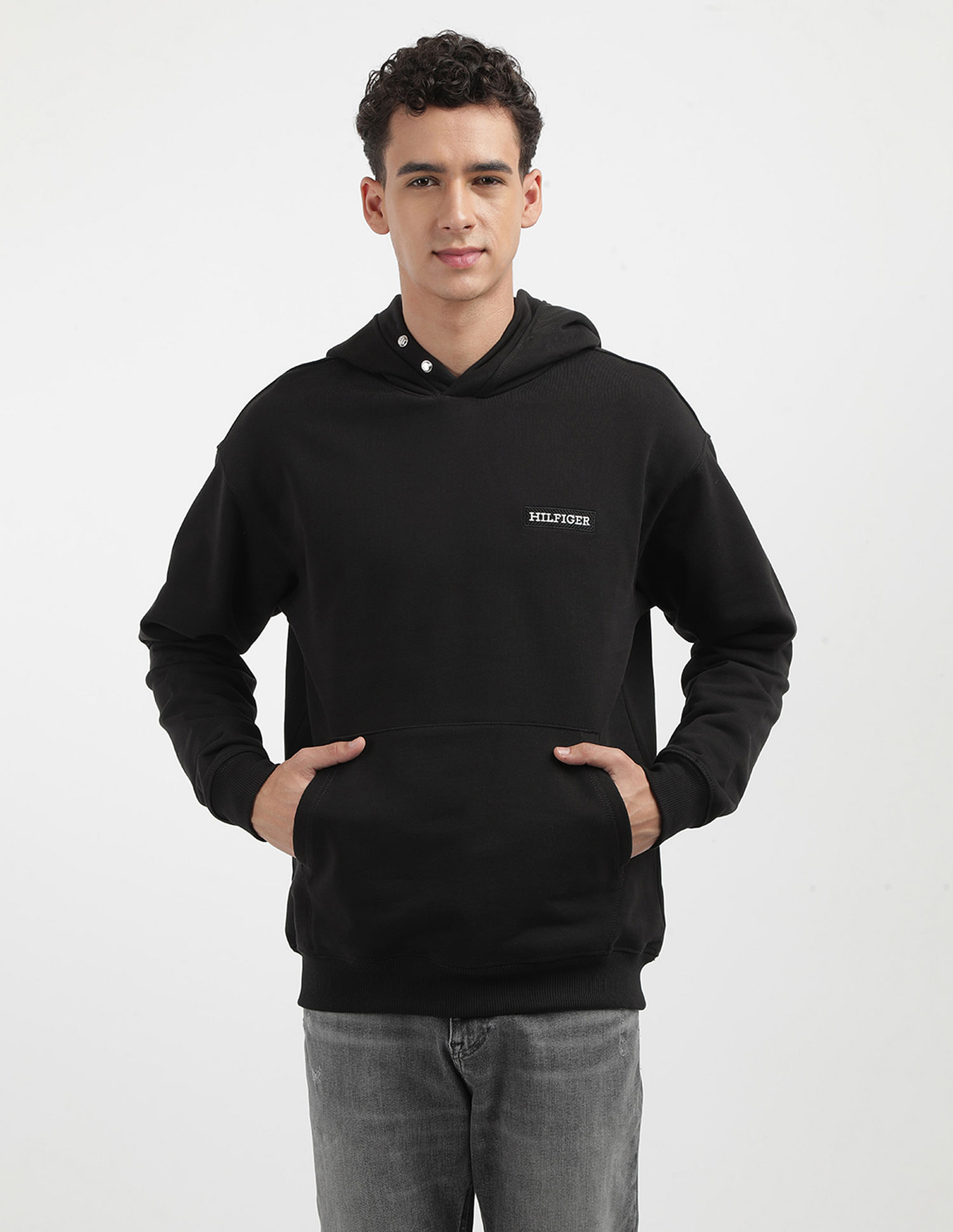 Tommy Hilfiger Twill Hood Cotton Sweatshirt