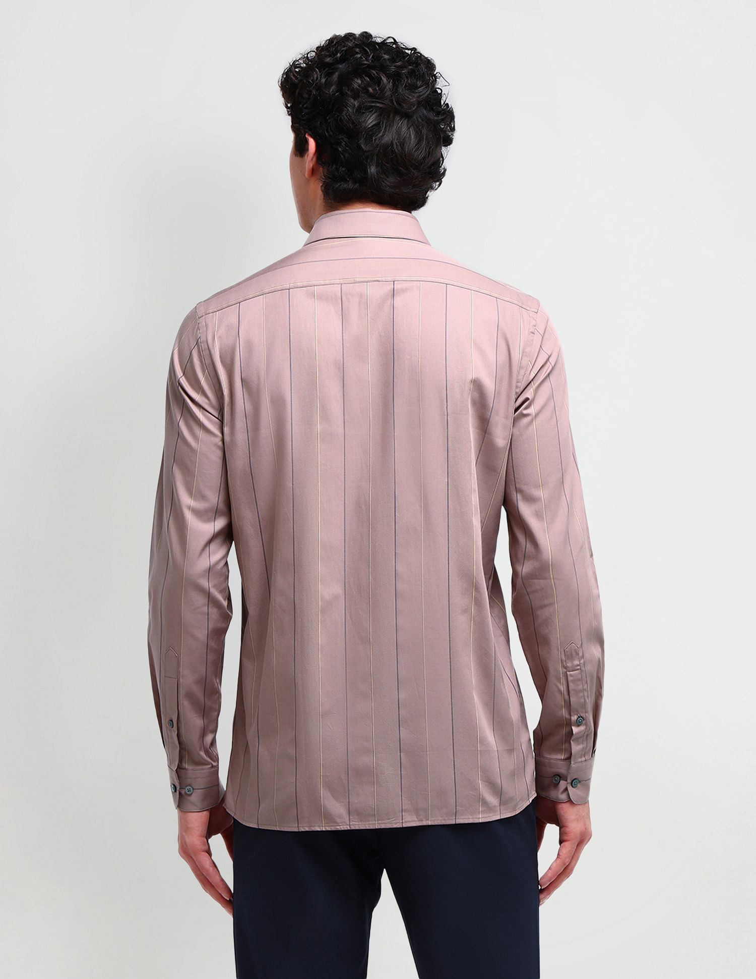 Arrow Newyork Vertical Striped Dobby Shirt