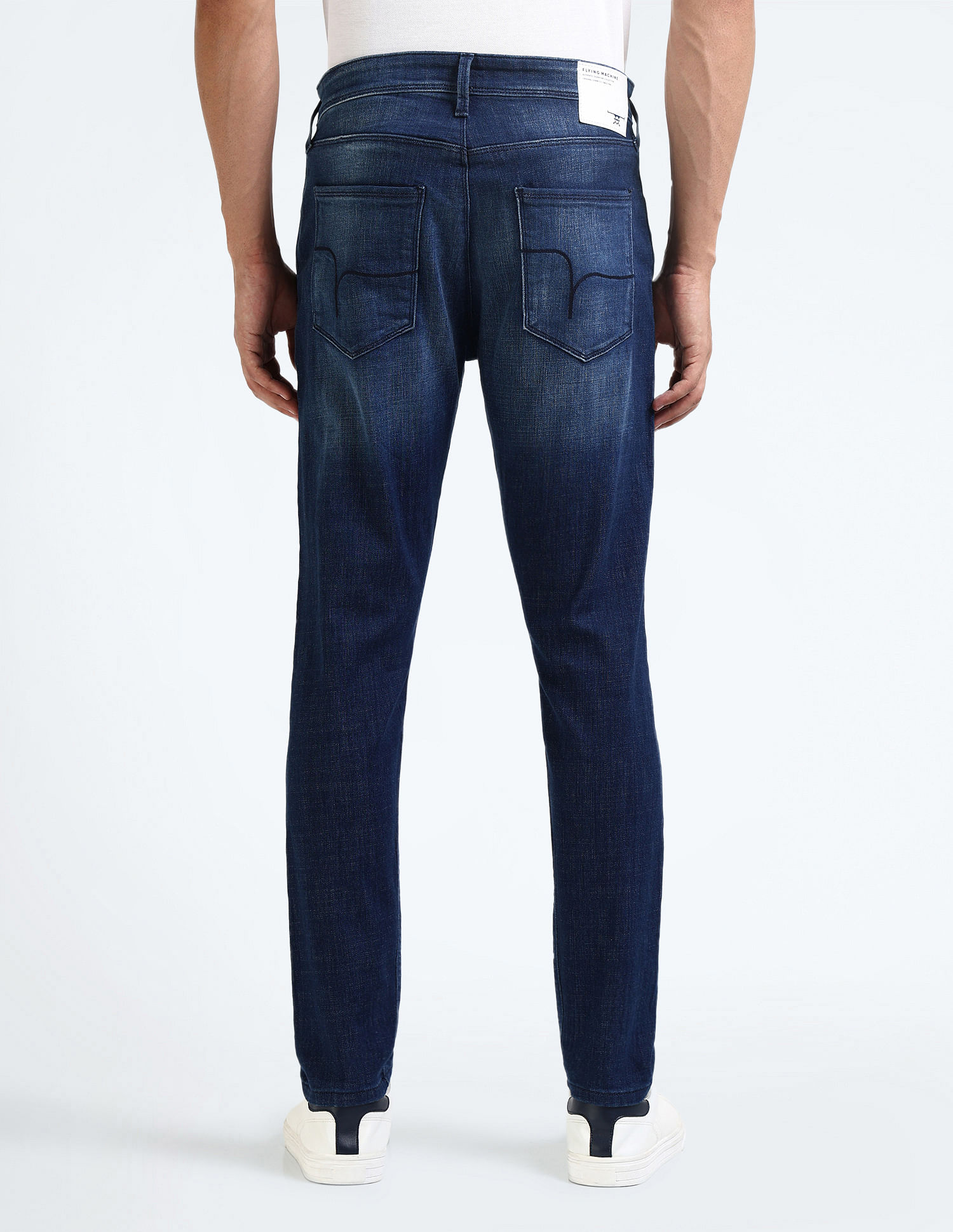 Flying Machine Slash Slim Tapered Fit Stone Wash Jeans