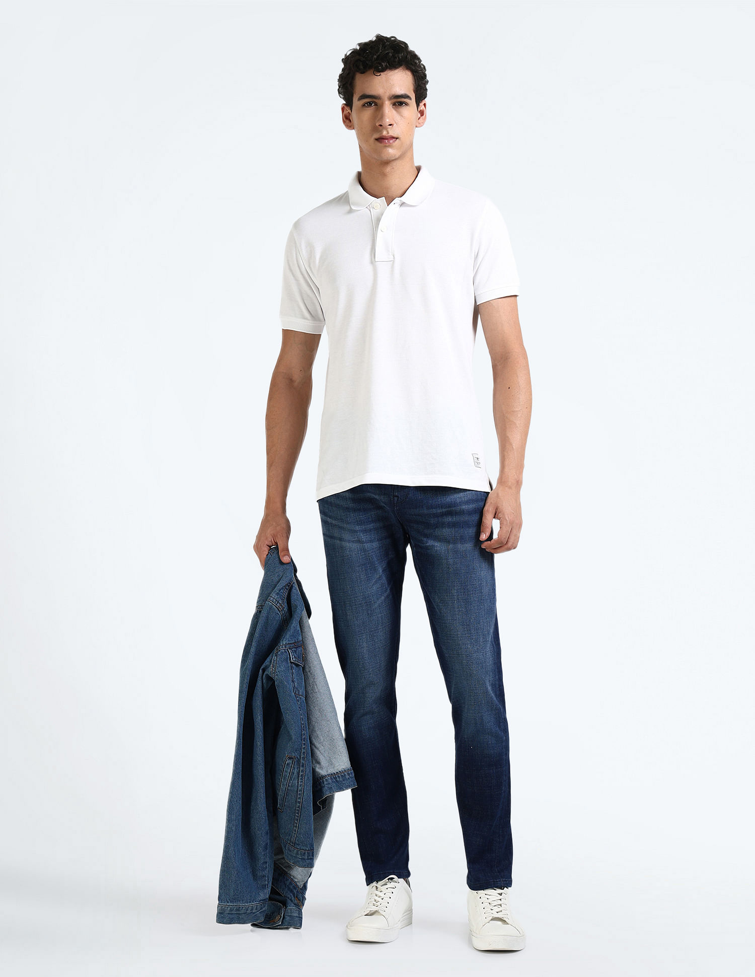 Flying Machine Slash Slim Tapered Fit Stone Wash Jeans