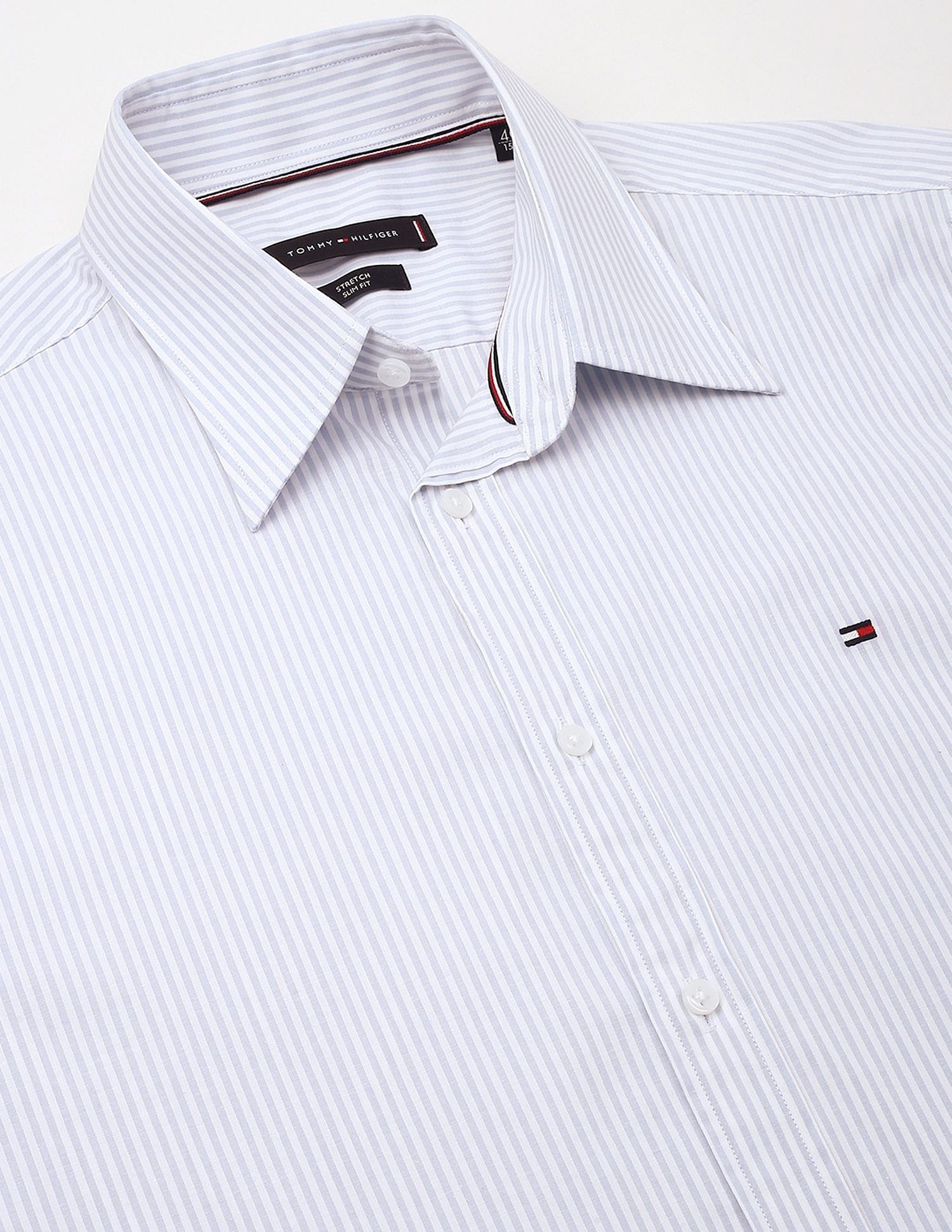 Tommy Hilfiger Striped Slim-Fit Poplin Woven Shirt