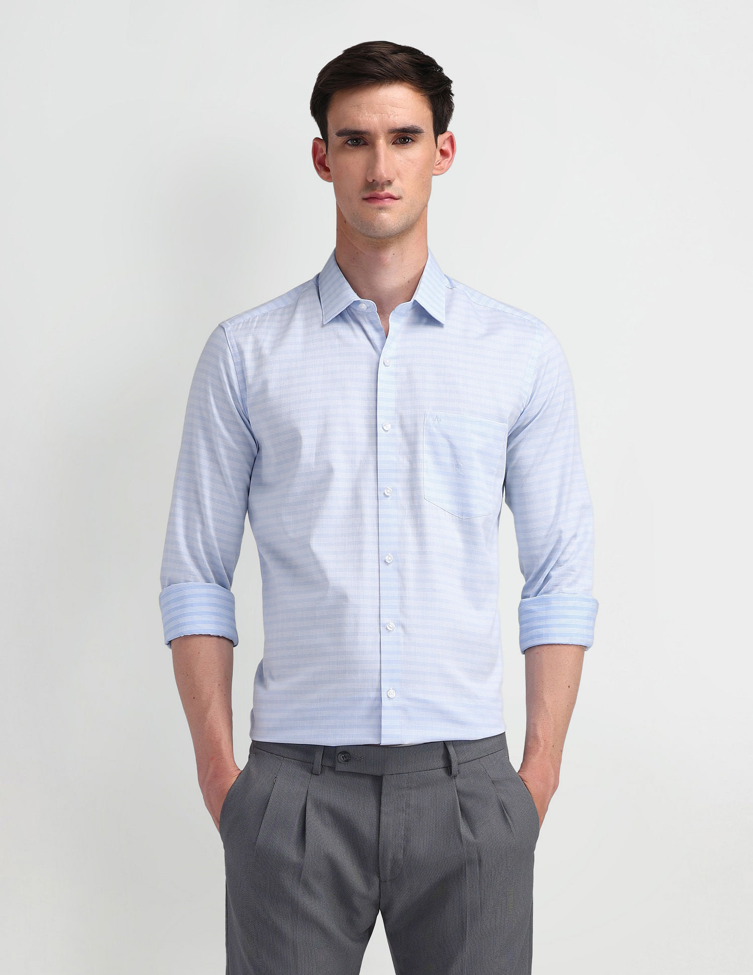 Arrow Plaid Checked Cotton Shirt