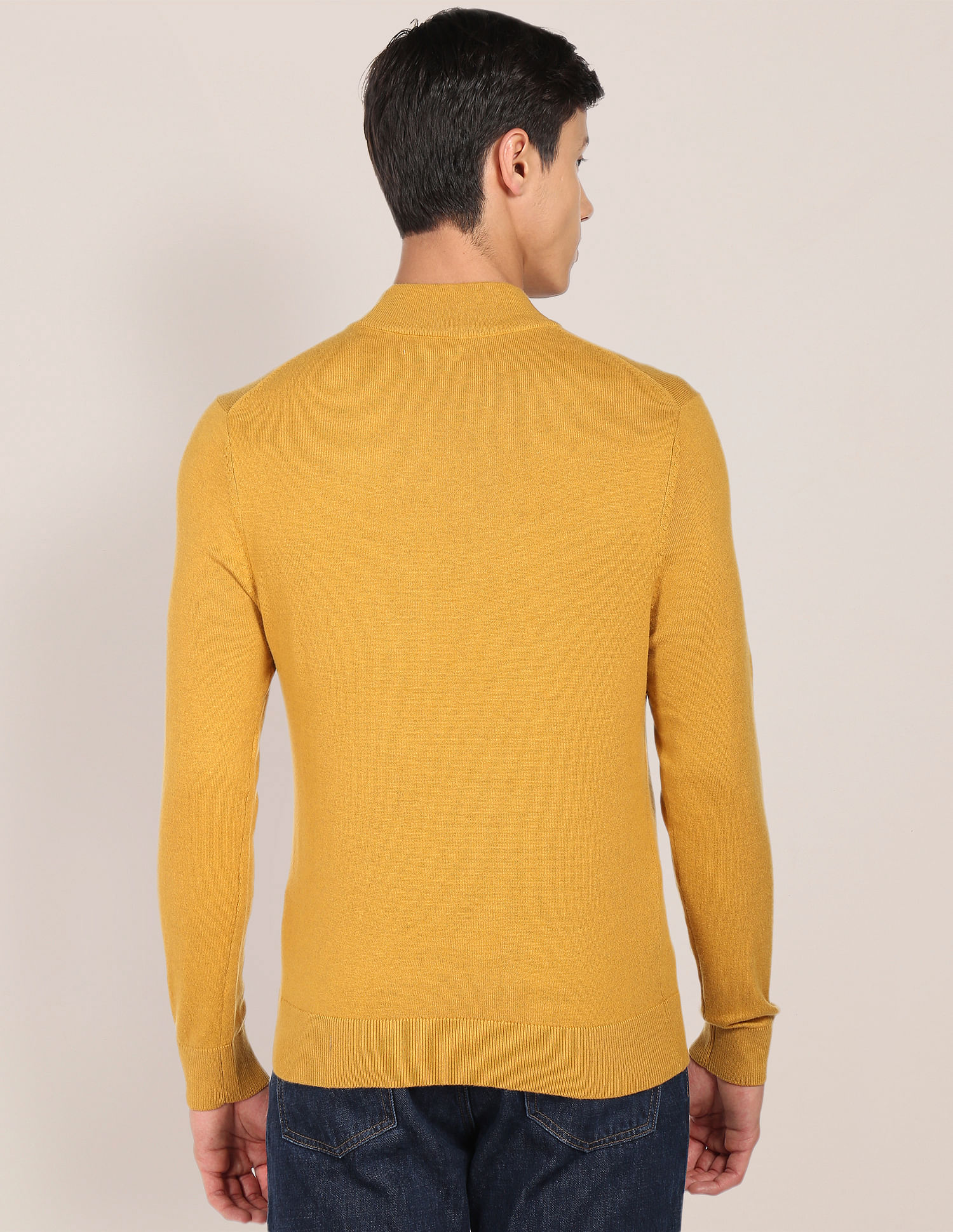 U.S. Polo Assn. Mock Neck Solid Sweater