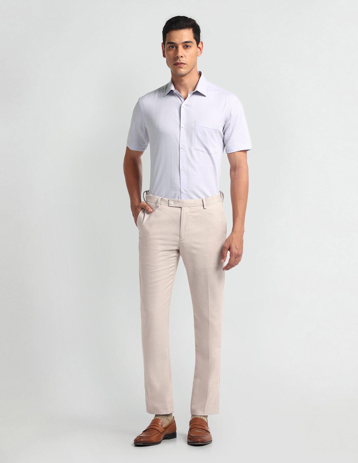 Arrow Windowpane Check Liberty Classic Fit Shirt