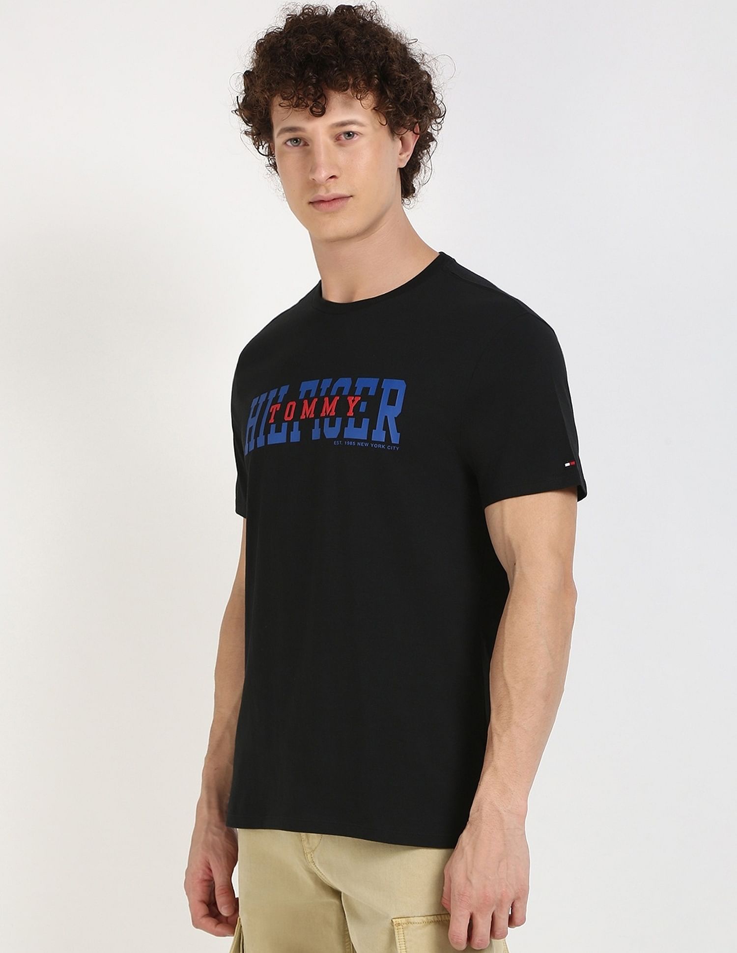 Tommy Hilfiger Logo Regular-Fit Cotton T-Shirt