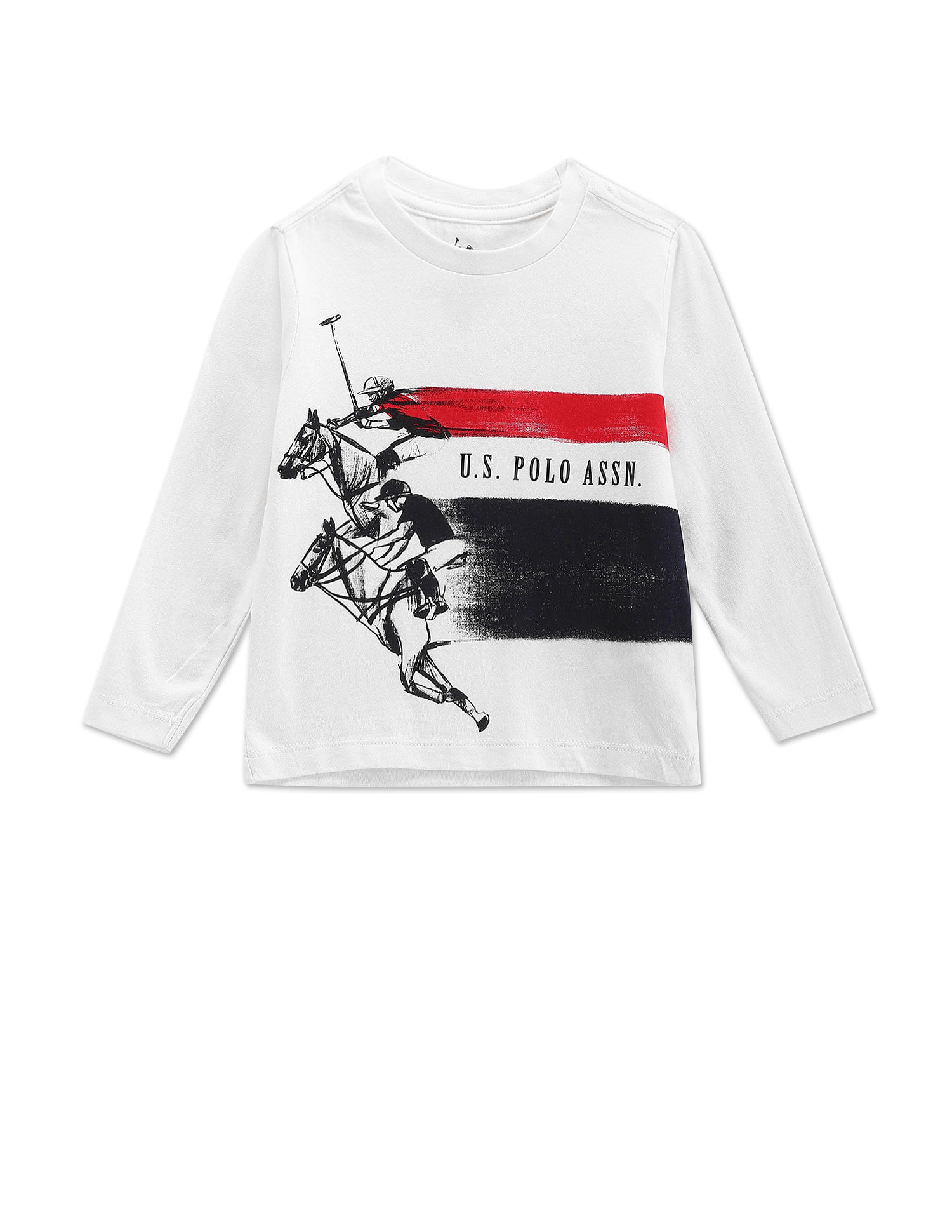 U.S. Polo Assn. Kids Boys Brand Print Cotton T-Shirt