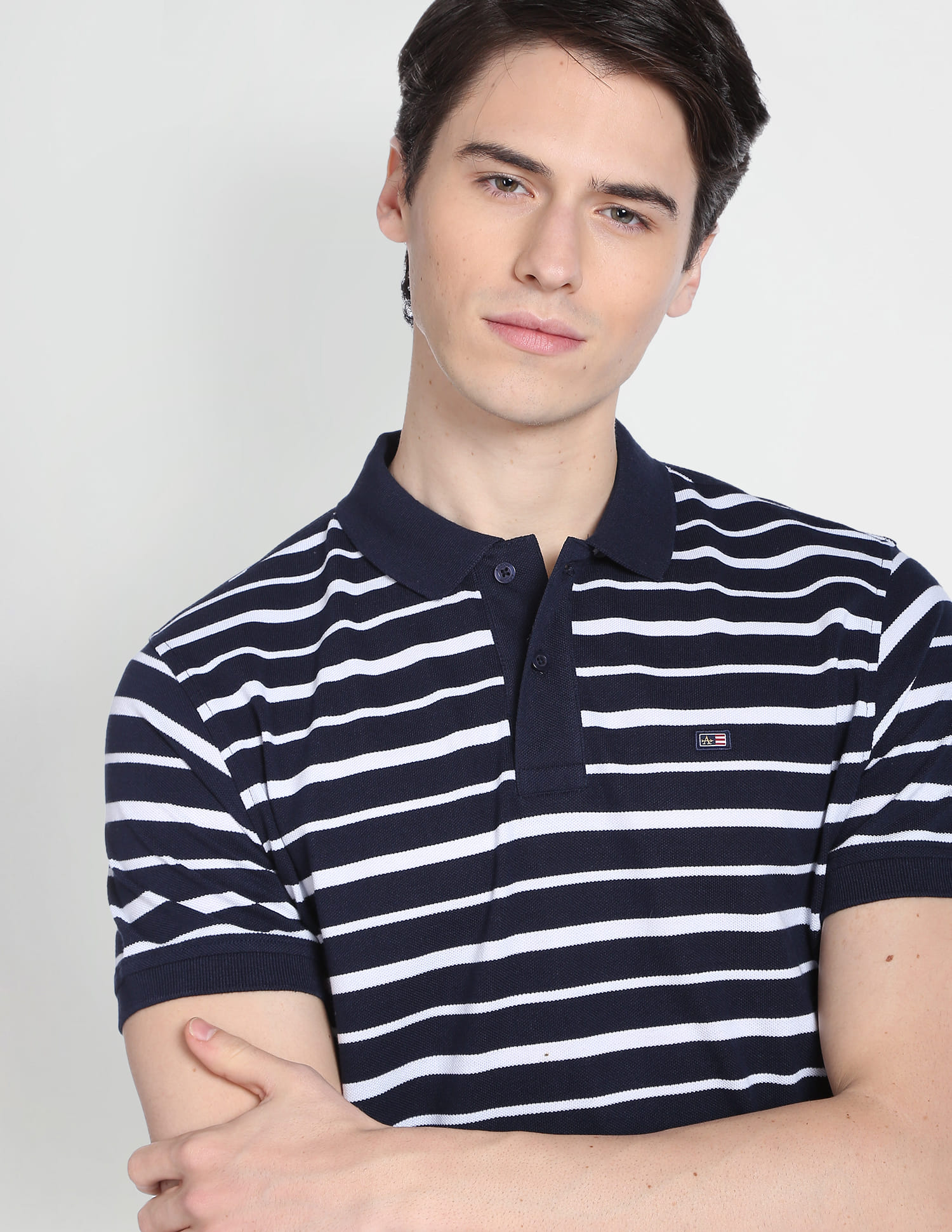 Buy Arrow Sports Horizontal Striped Polo Shirt - NNNOW.com