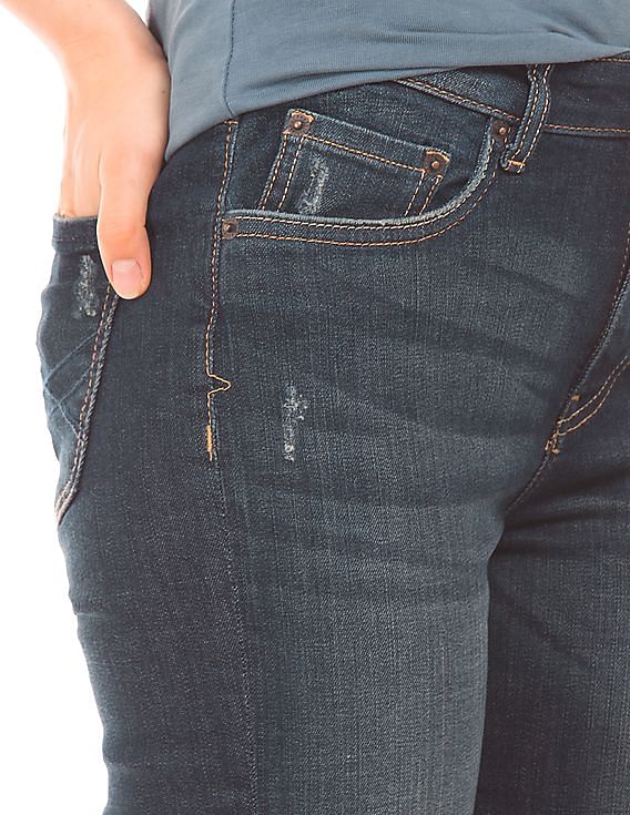 Aeropostale High Rise Ripped Jeans