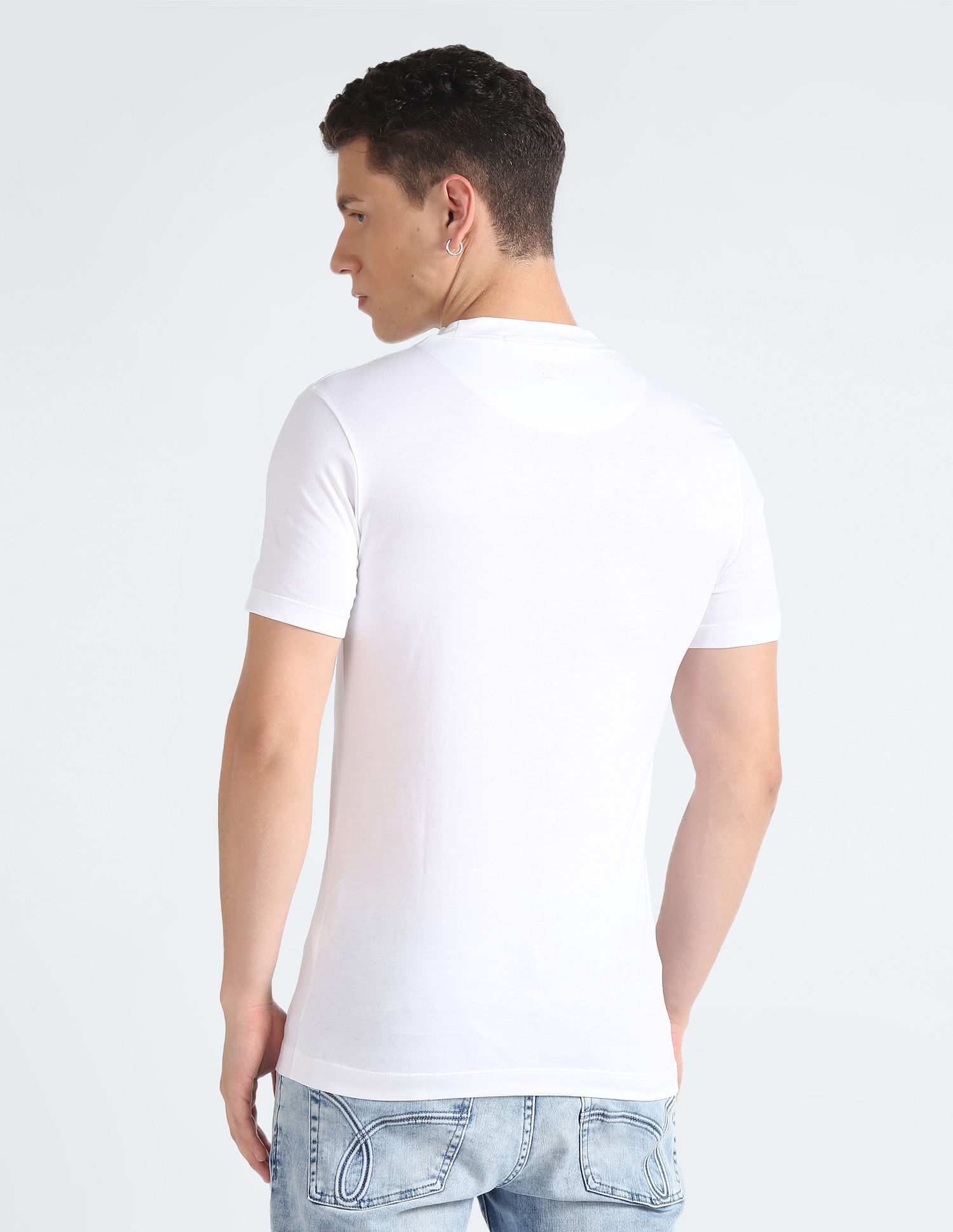 Calvin Klein Transitional Cotton Solid T-Shirt