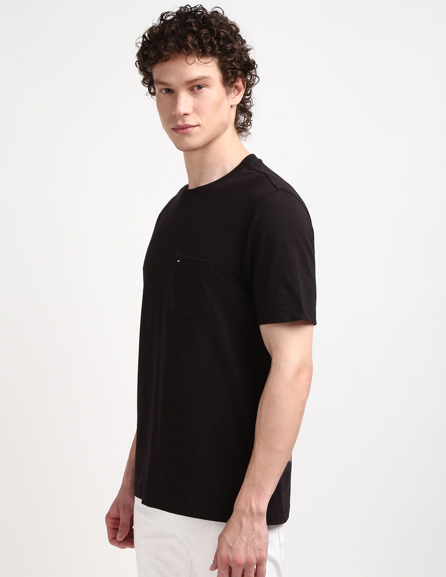 Tommy Hilfiger Crew Neck Solid Pocket T-Shirt