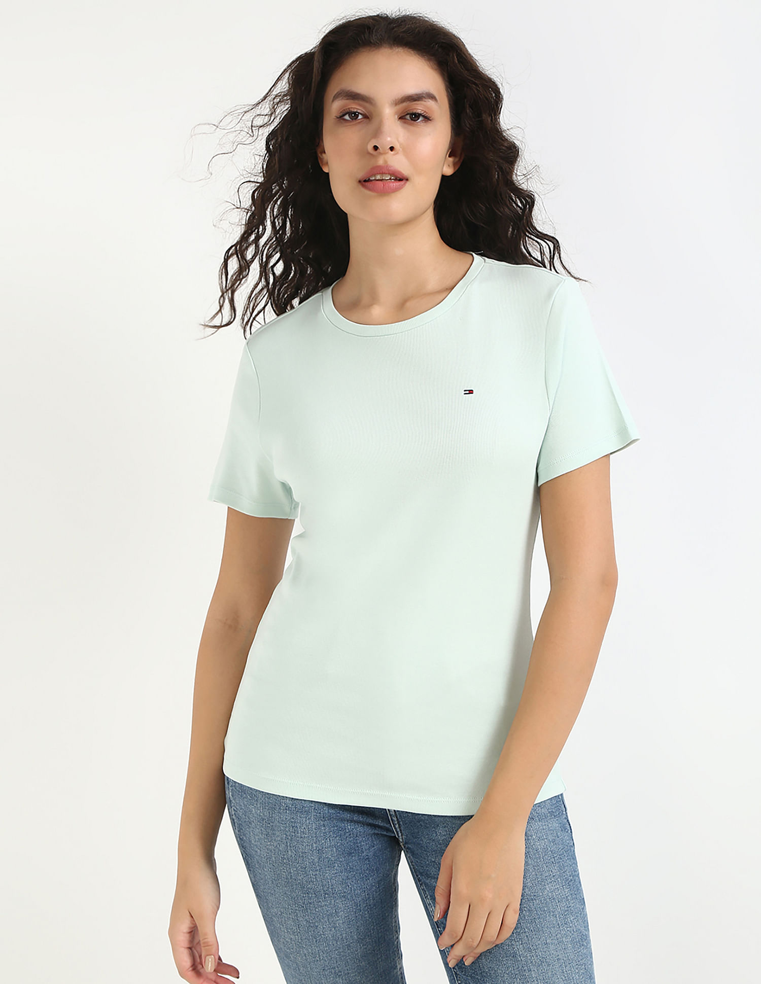 Tommy Hilfiger Solid Regular-Fit Cotton T-Shirt