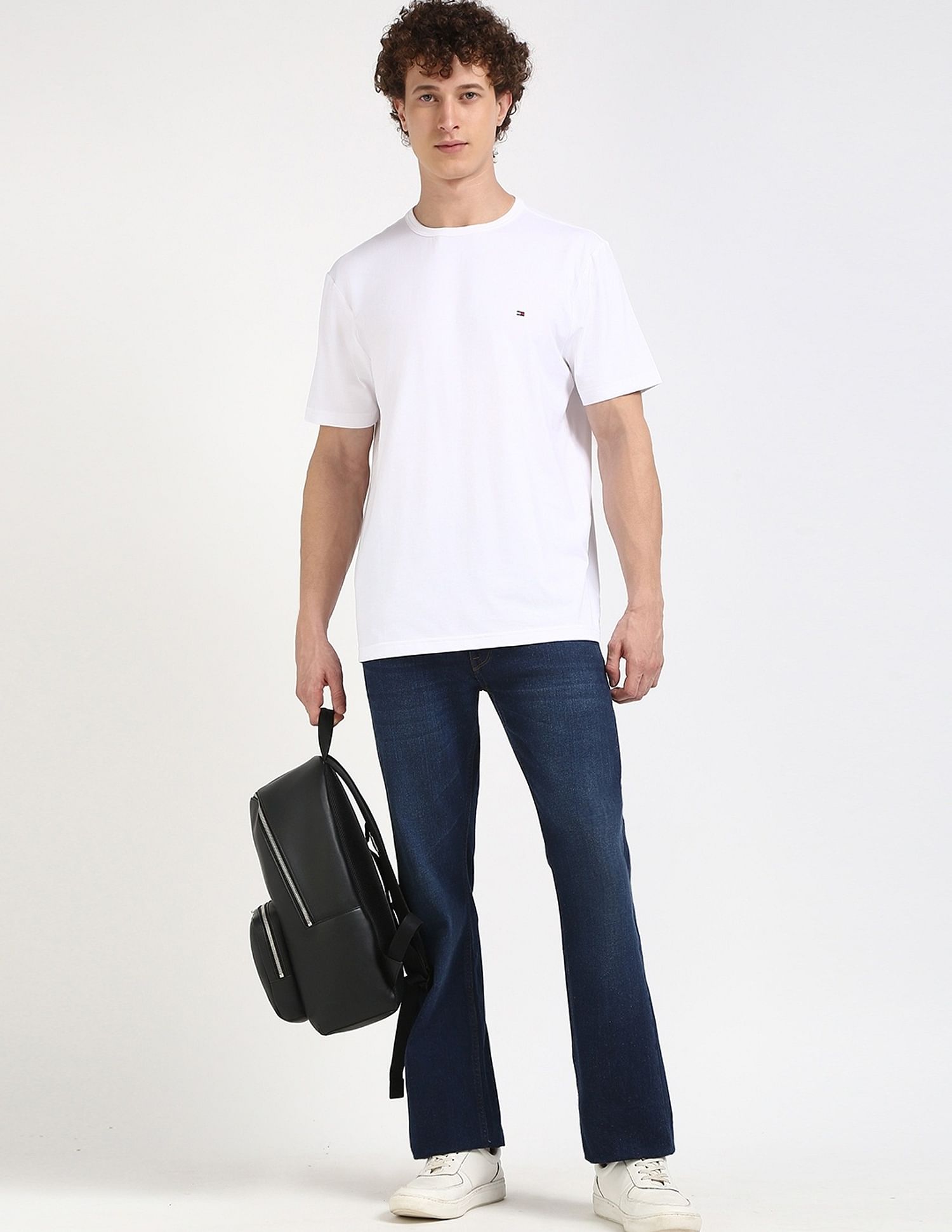 Tommy Hilfiger Solid Regular-Fit Cotton T-Shirt