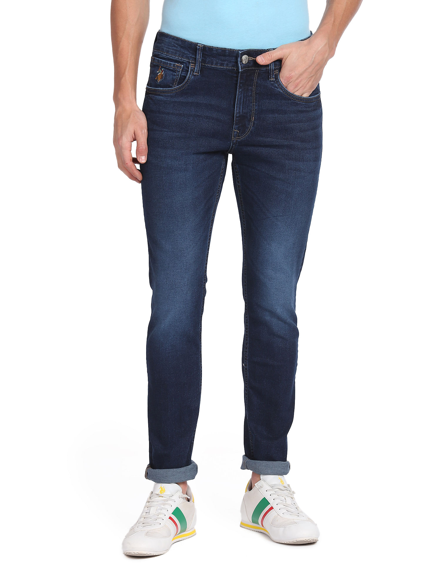U.S. Polo Assn. Denim Co. Slim Tapered Fit Blue Jeans