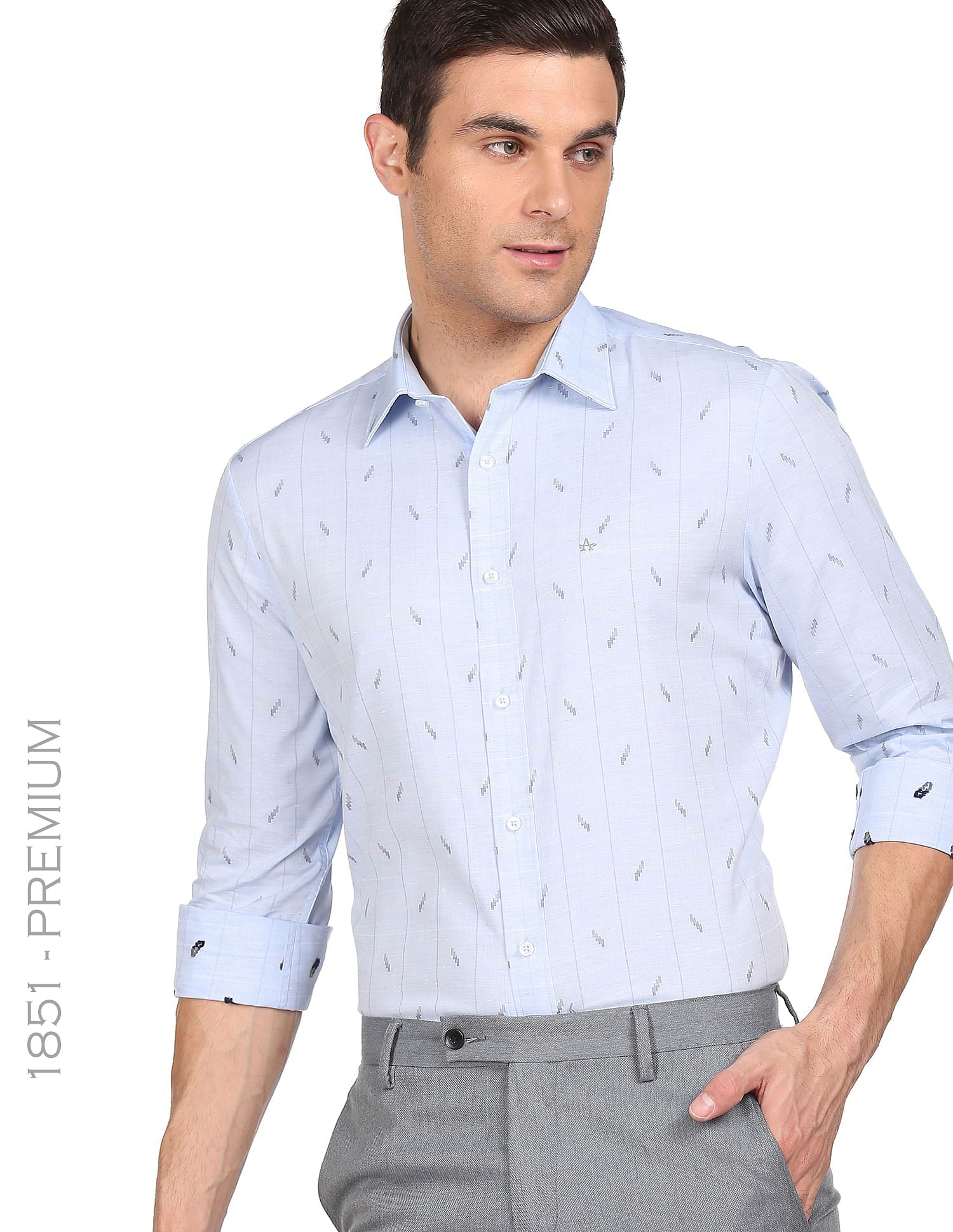 Pale blue cheap dress shirt mens