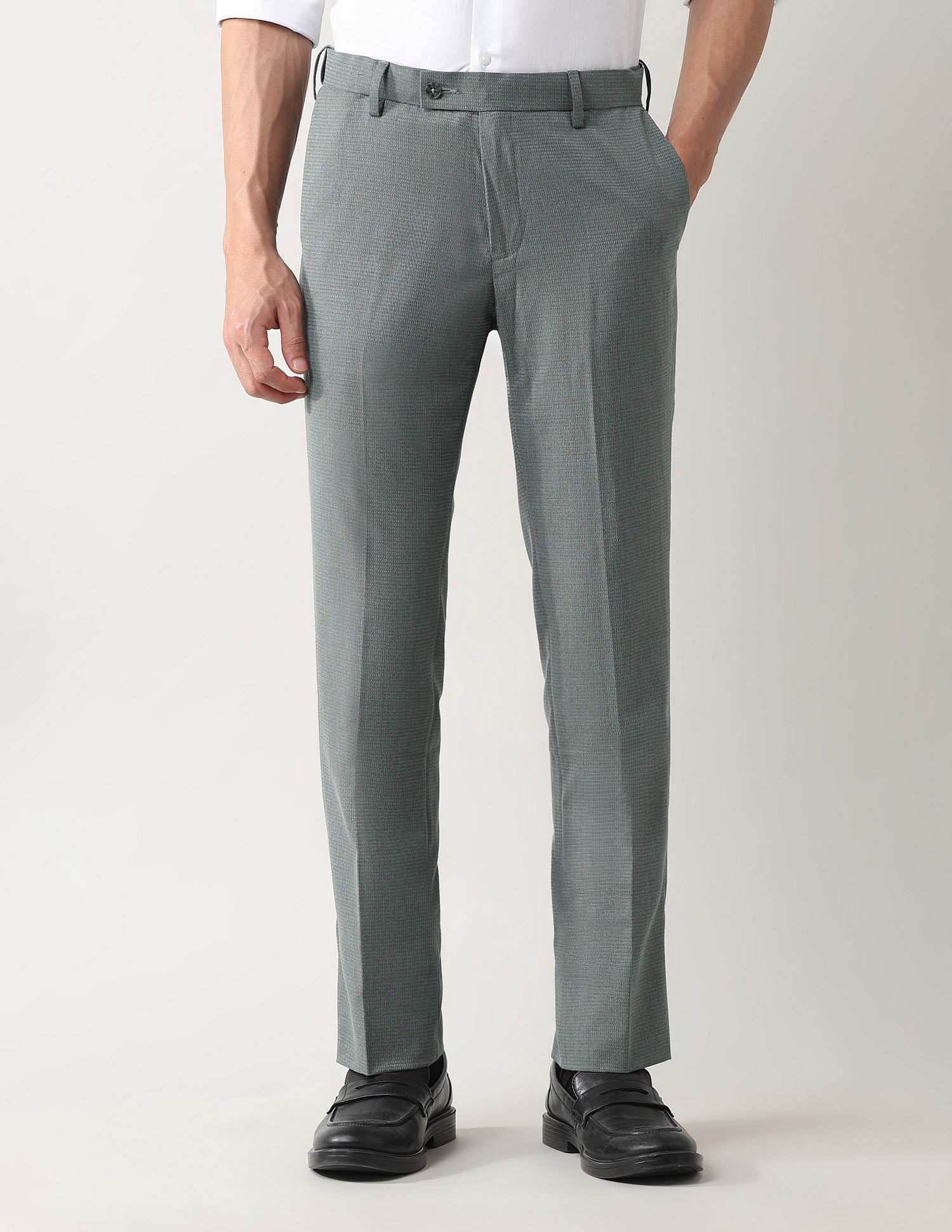 Arrow Mid Rise Regular Fit Trousers