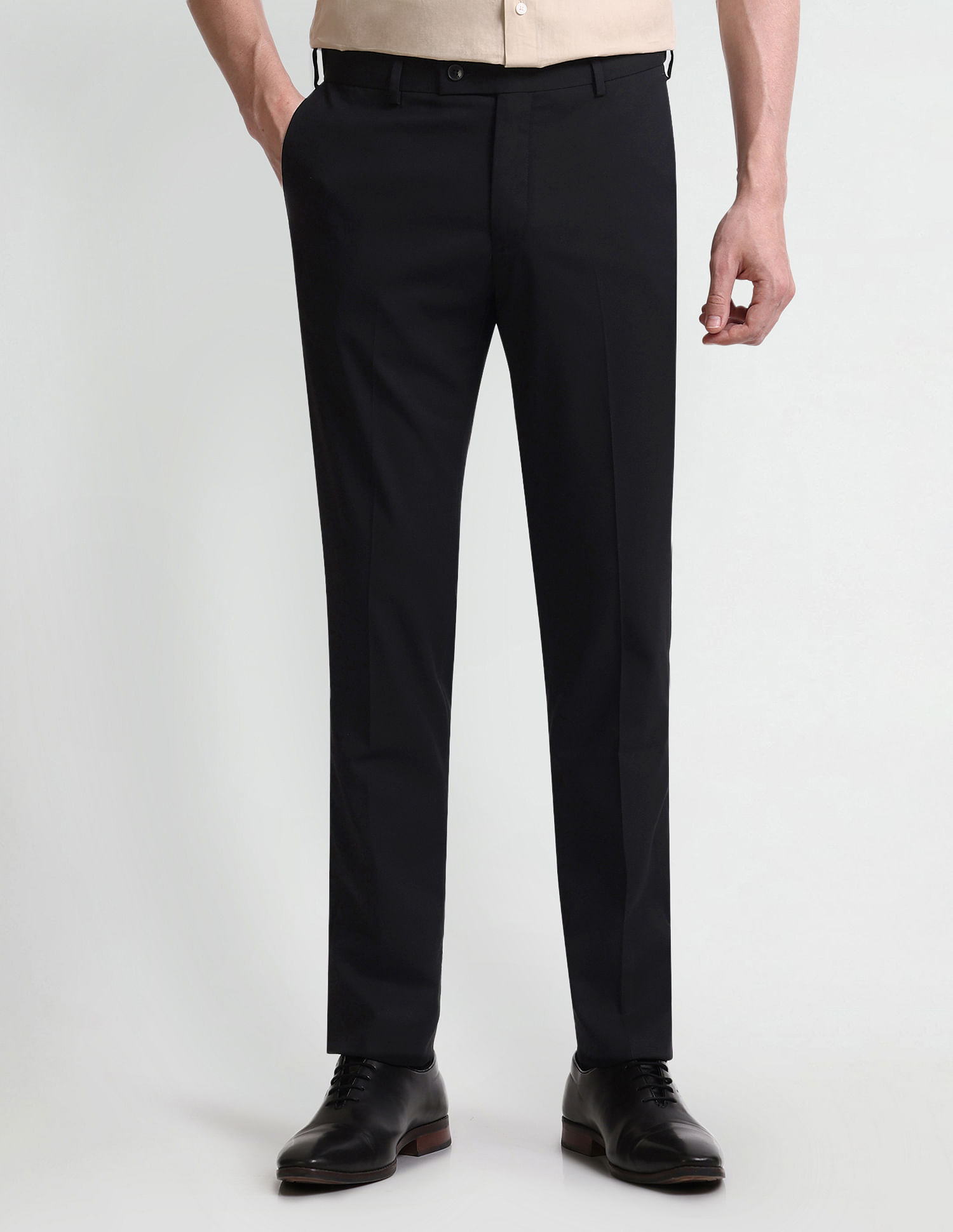 Arrow Mid Rise Slim Fit Trousers