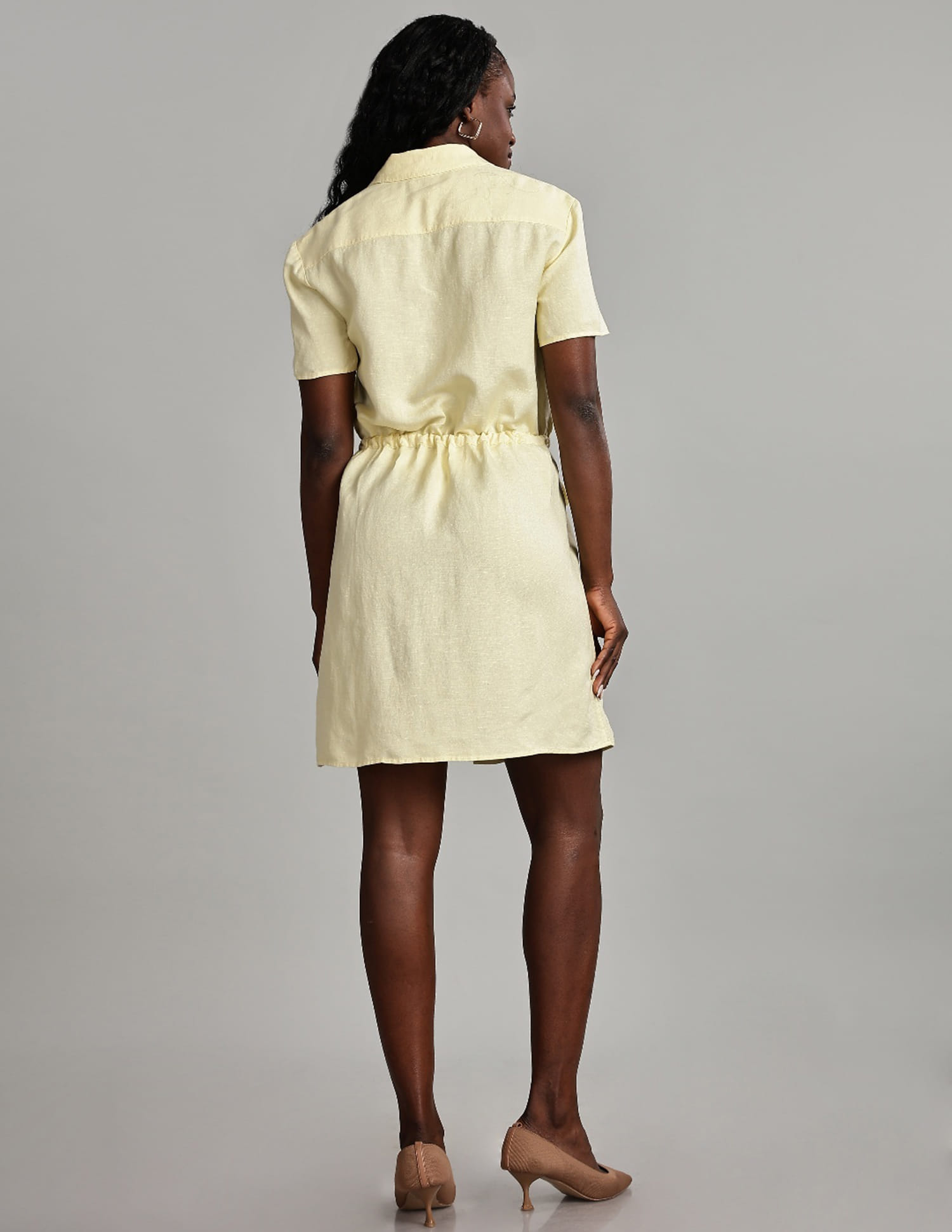 Buy Tommy Hilfiger Linen Notch Collar Shirt Dress - NNNOW.com