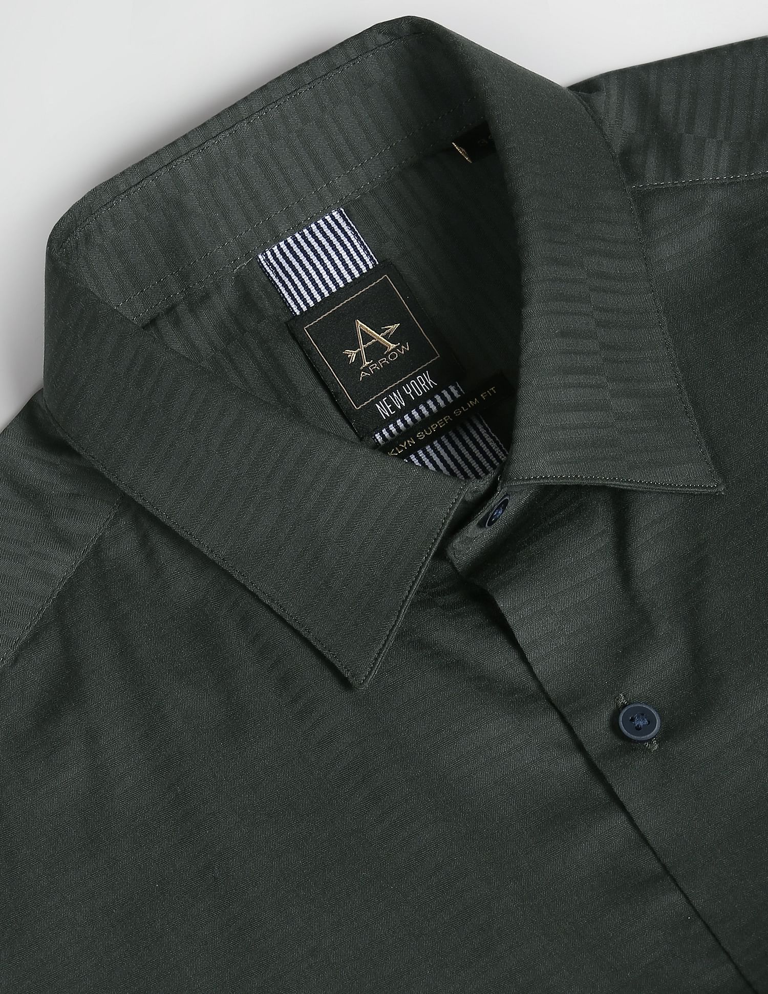 Arrow Newyork Self Design Twill Shirt
