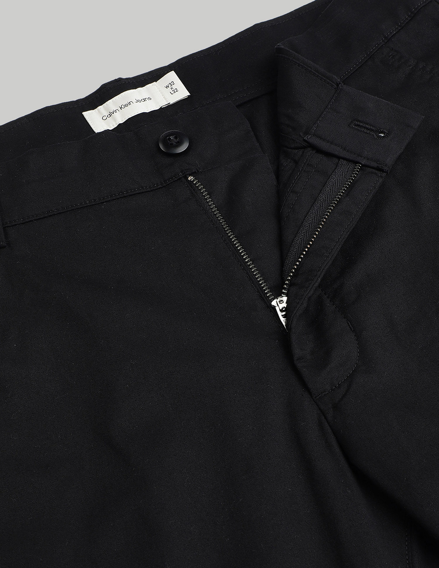Calvin Klein Jeans Mid Rise Tapered Fit Trousers