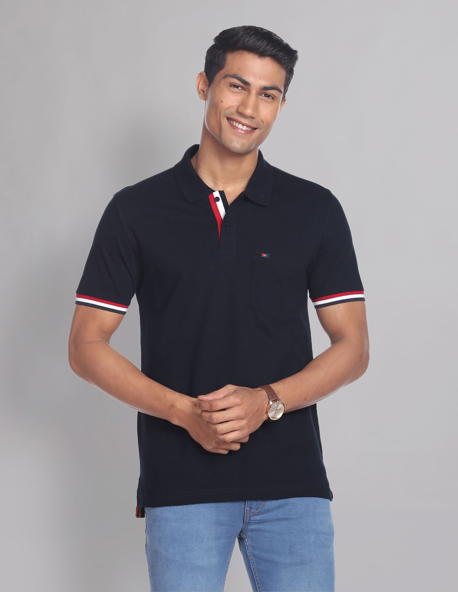 AD by Arvind Patch Pocket COOL-IT Real Deal Polo Shirt