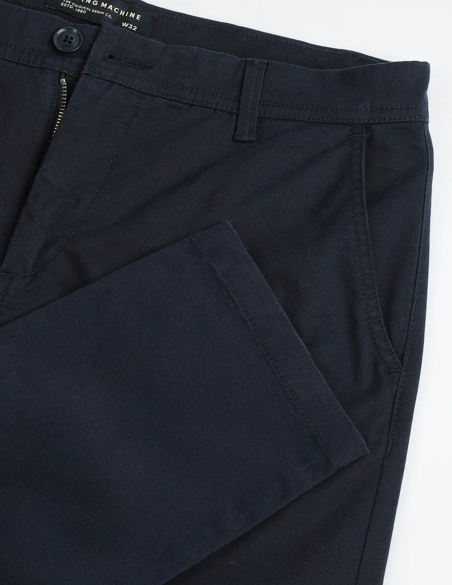 Flying Machine Slash Slim Tapered Fit Solid Chinos