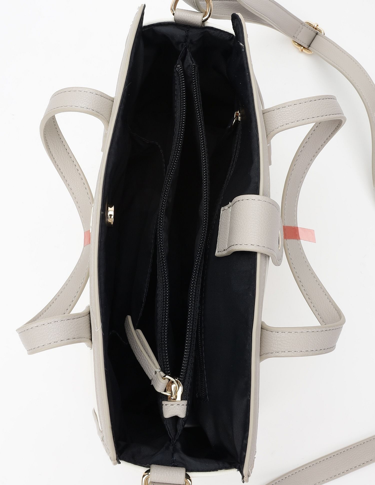 Tommy Hilfiger Solid Brown Pu Hand Bag