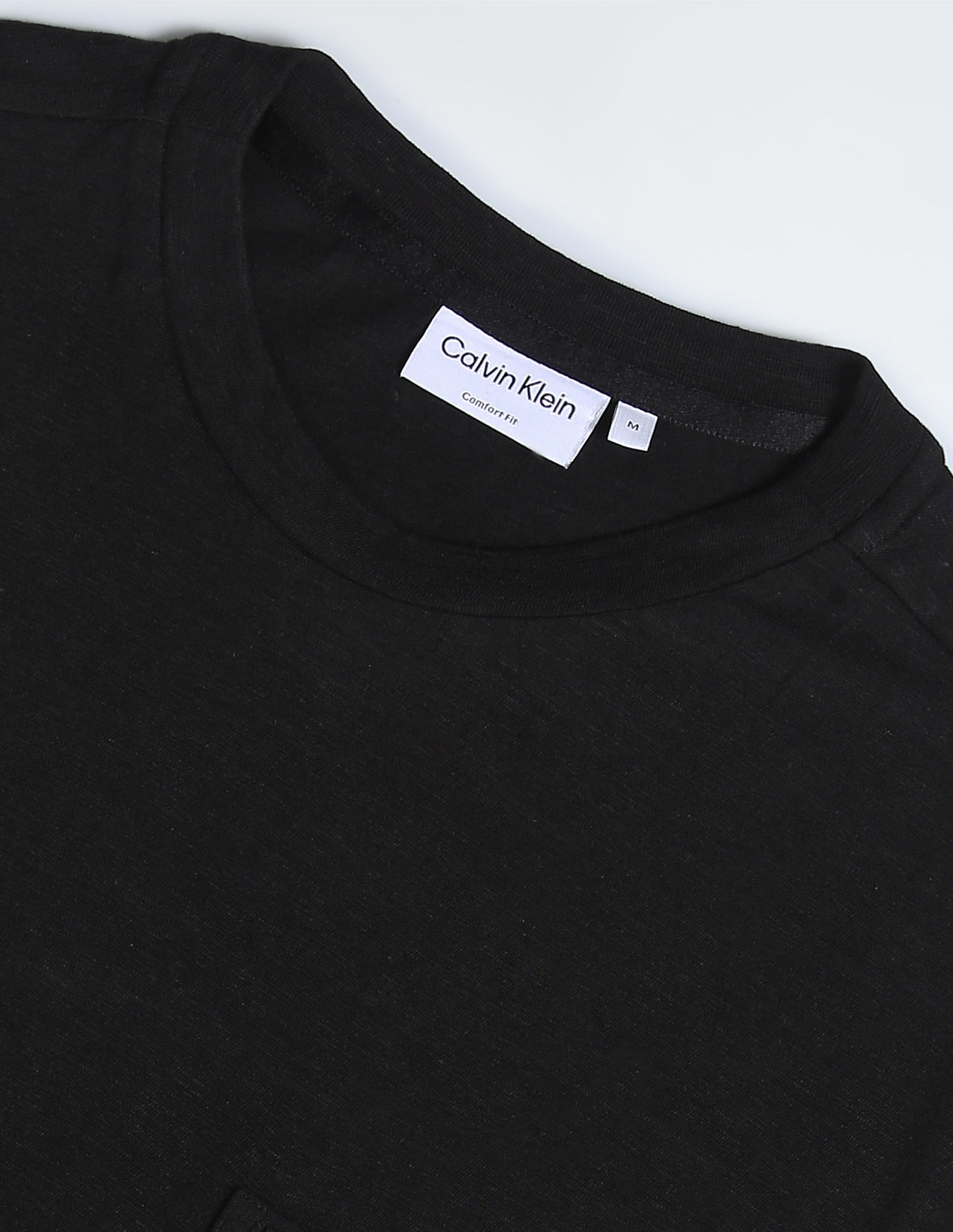 Calvin Klein Cotton Linen Patch Pocket T-Shirt