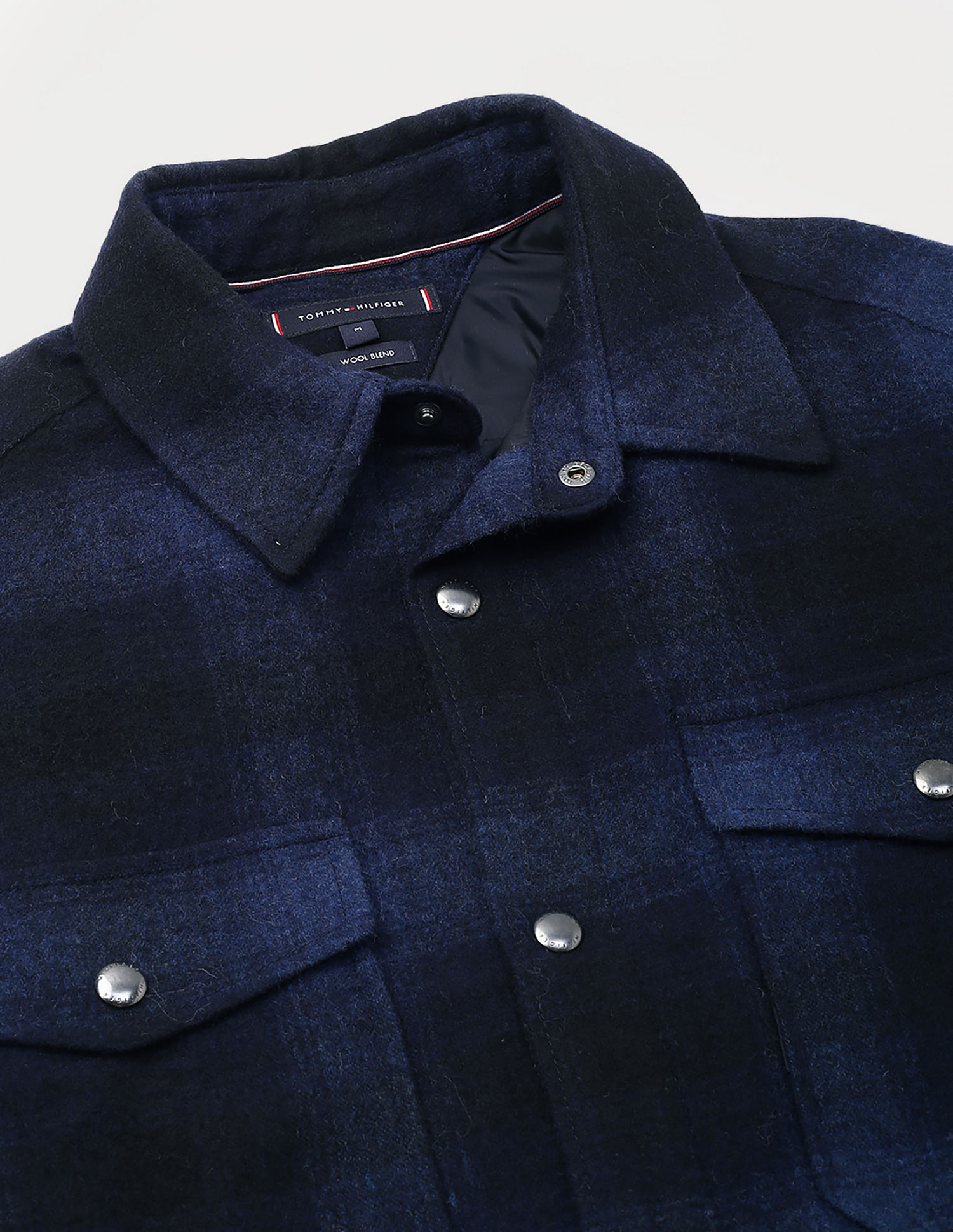 Tommy Hilfiger Tartan Checked Wool Overshirt