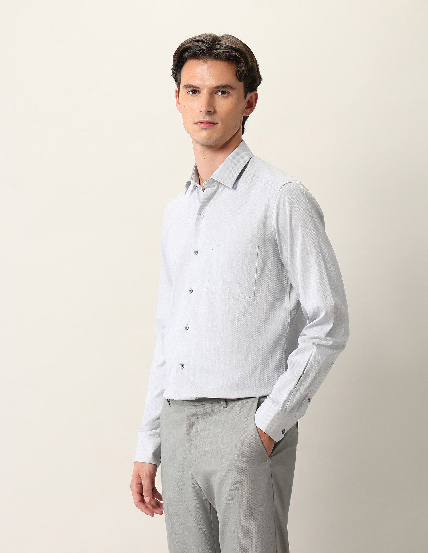 Arrow Manhattan Slim Fit Pure Cotton Ceremonial Shirt