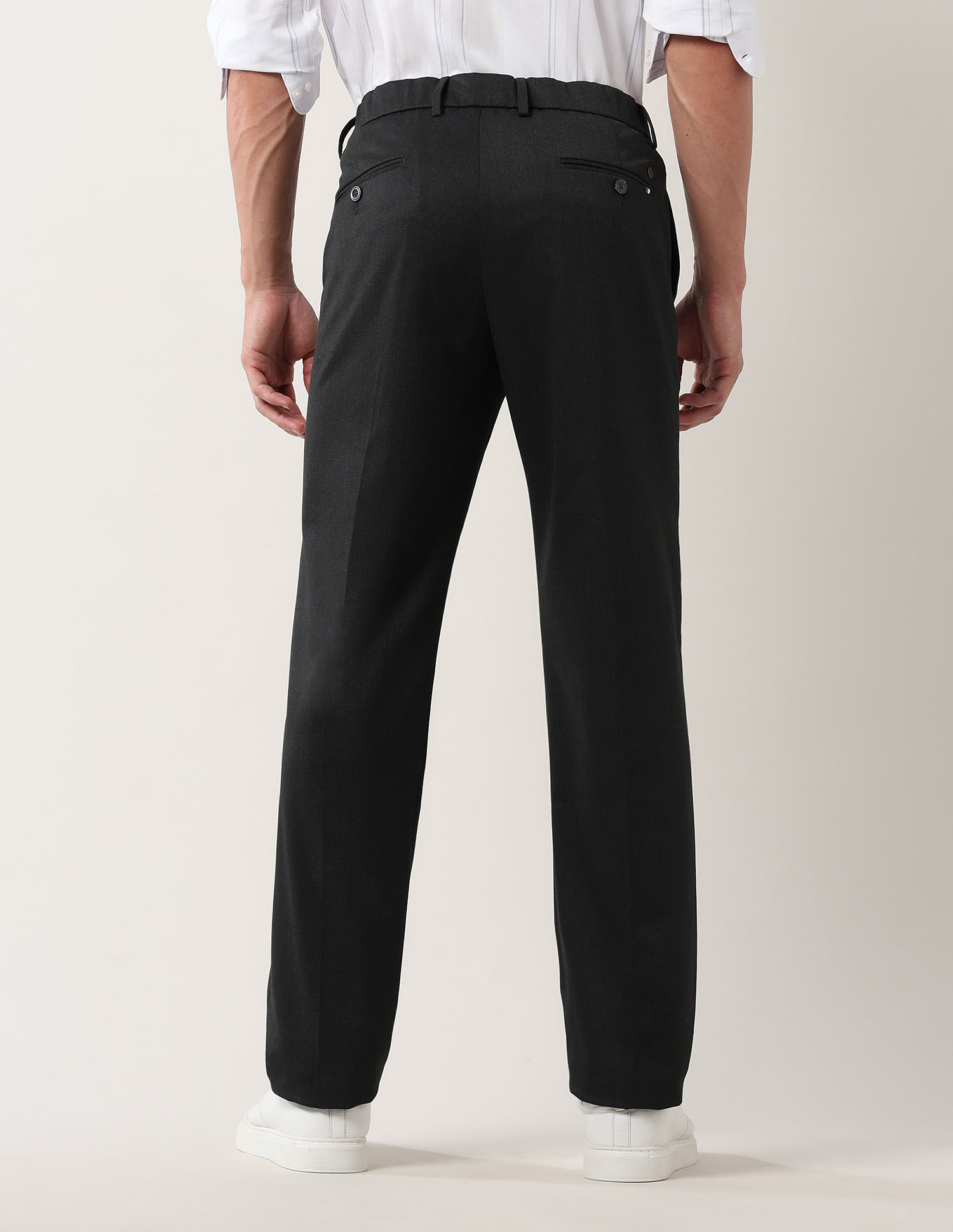Arrow Newyork Dobby Mid Rise Trousers