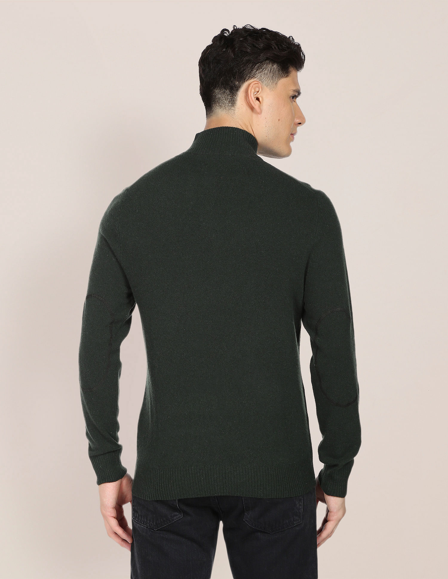 U.S. Polo Assn. High Neck Solid Sweater
