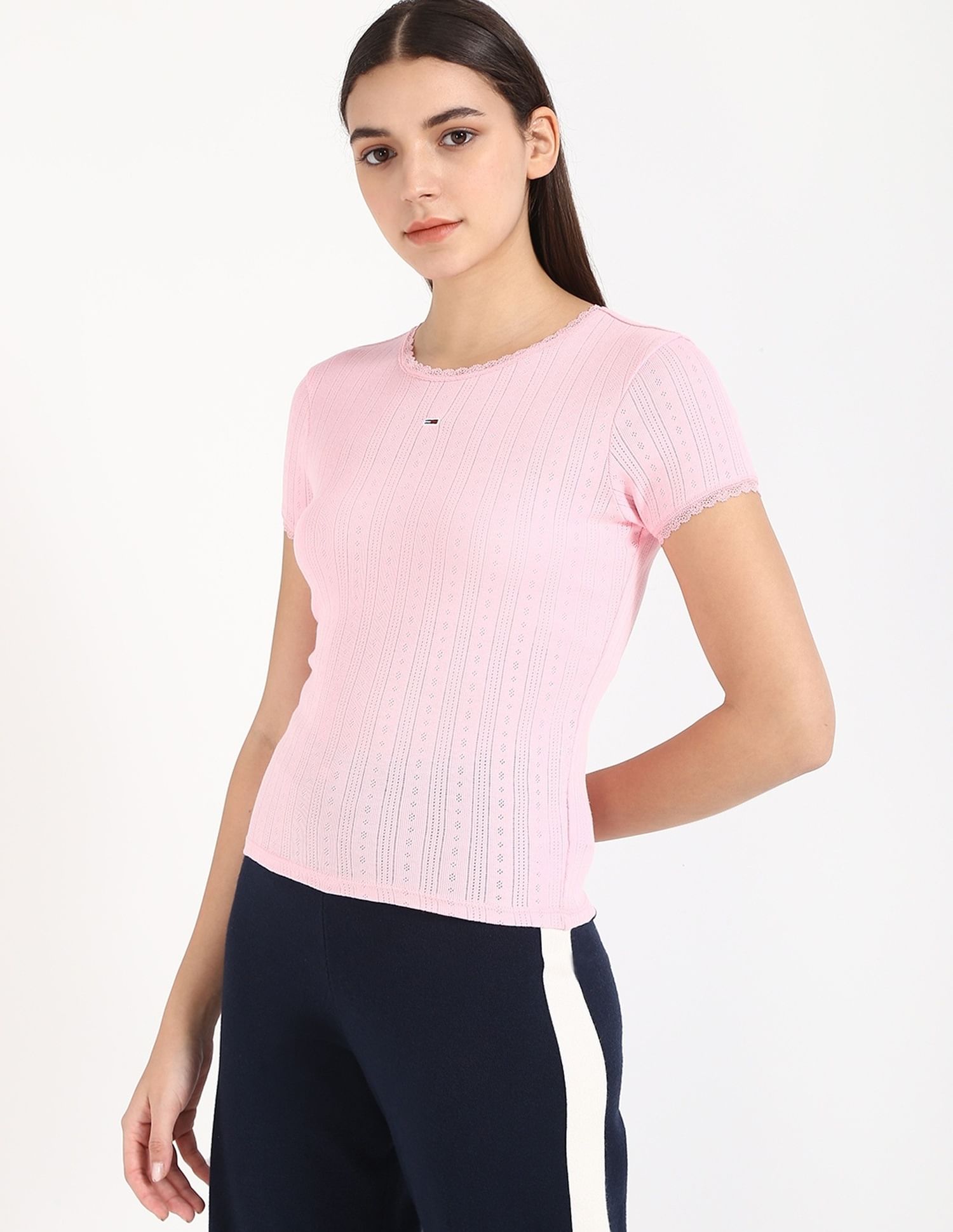 Tommy Hilfiger Solid Slim-Fit Cotton T-Shirt