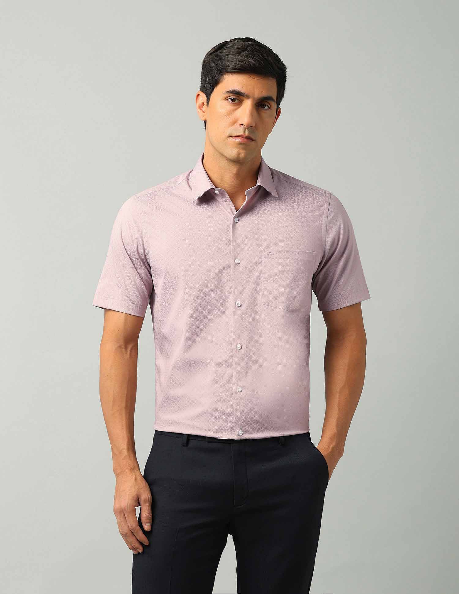 Arrow Liberty Classic Regular Fit Geometric Printed Shirt