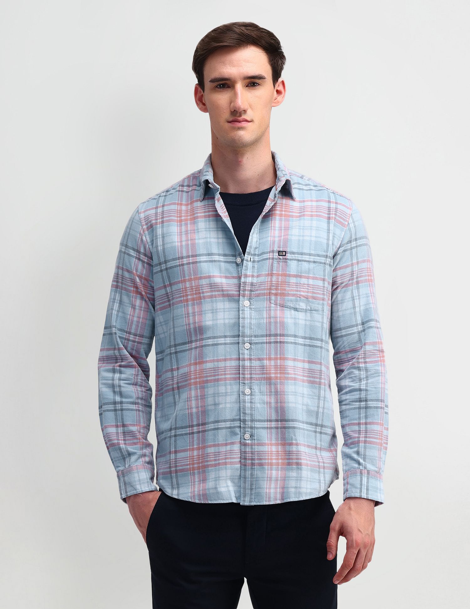 Arrow Sport Slim Fit Lightweight Corduroy Shirt