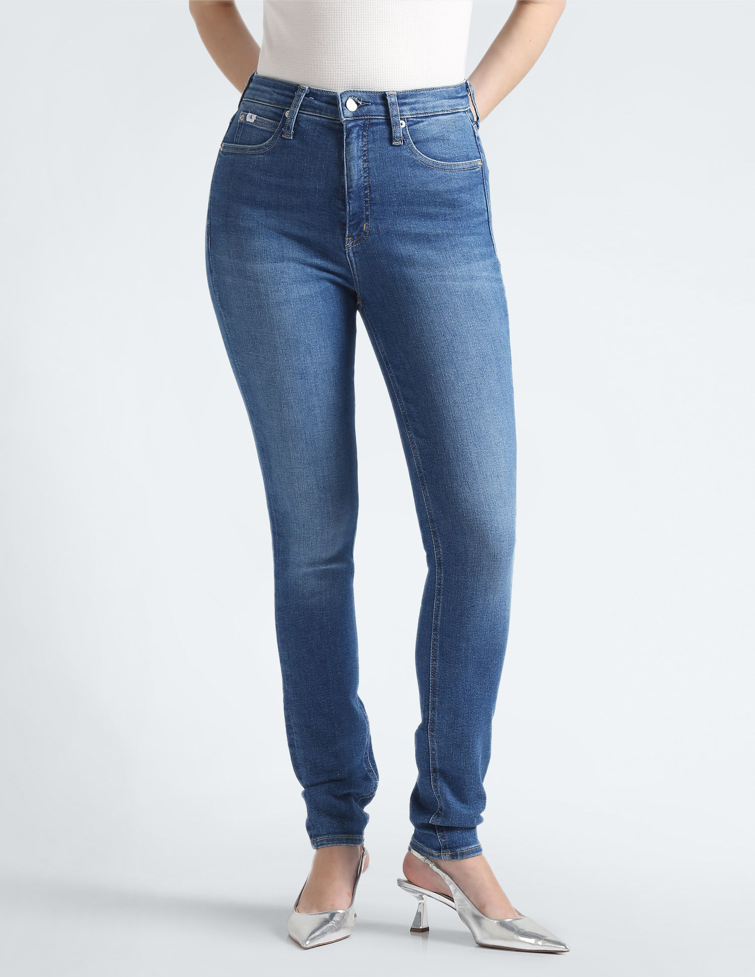 Buy Calvin Klein Jeans High Rise Skinny Jeans