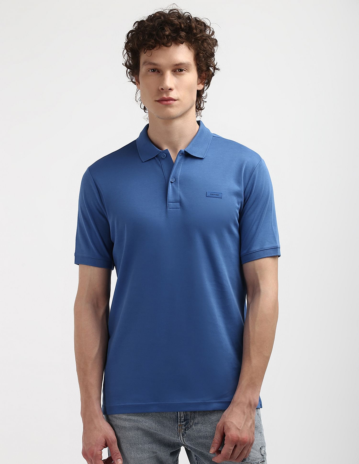 Calvin Klein Sustainable Tipped Collar Polo Shirt