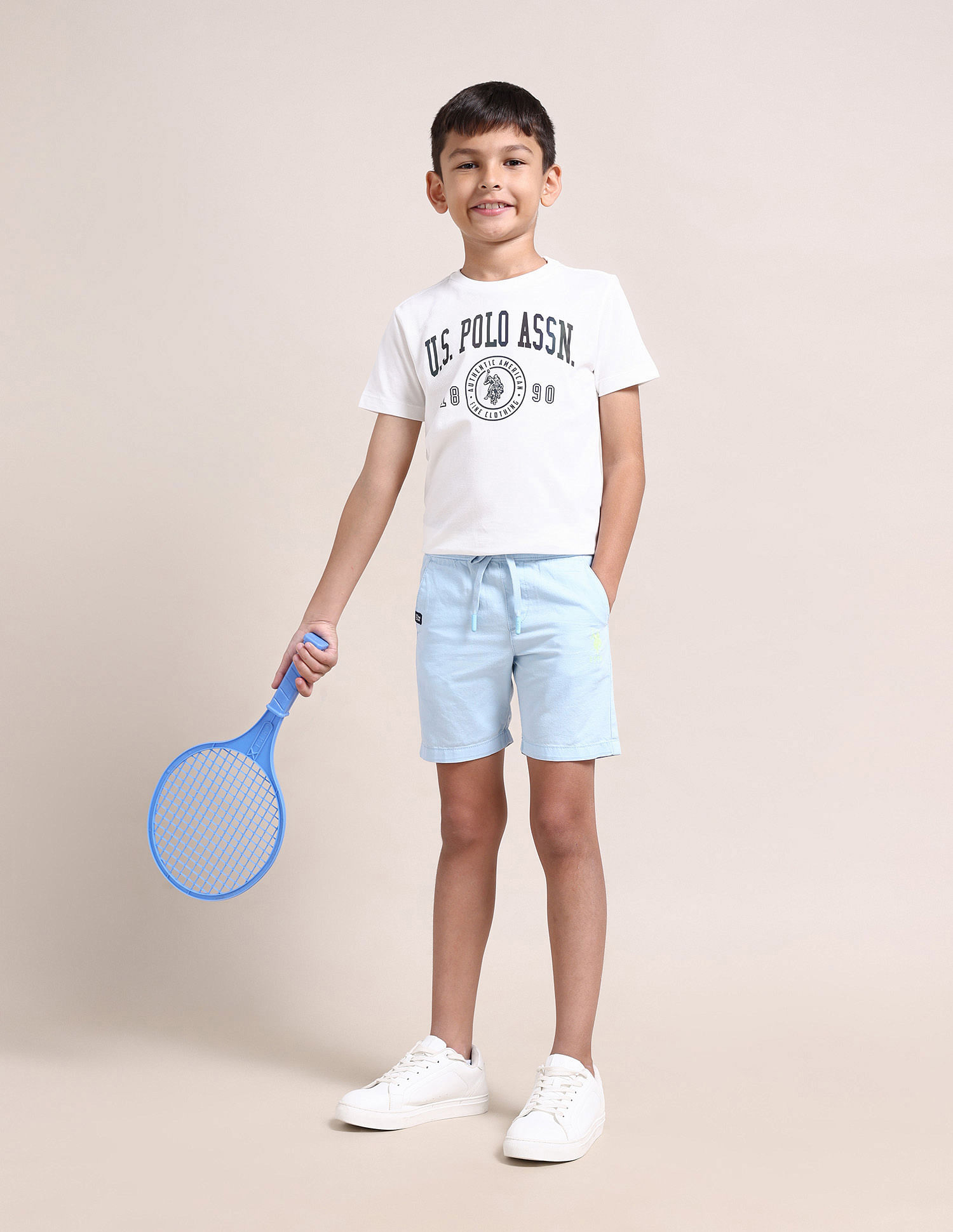 U.S. Polo Assn. Kids Boys Solid Twill Shorts